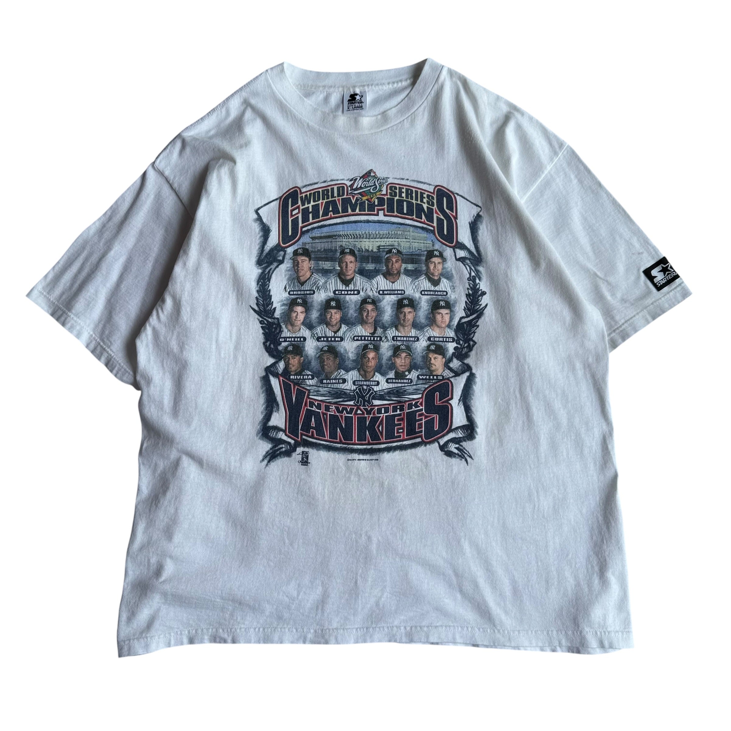 USED】Starter New York Yankees 1998 World Series S/SL Tee