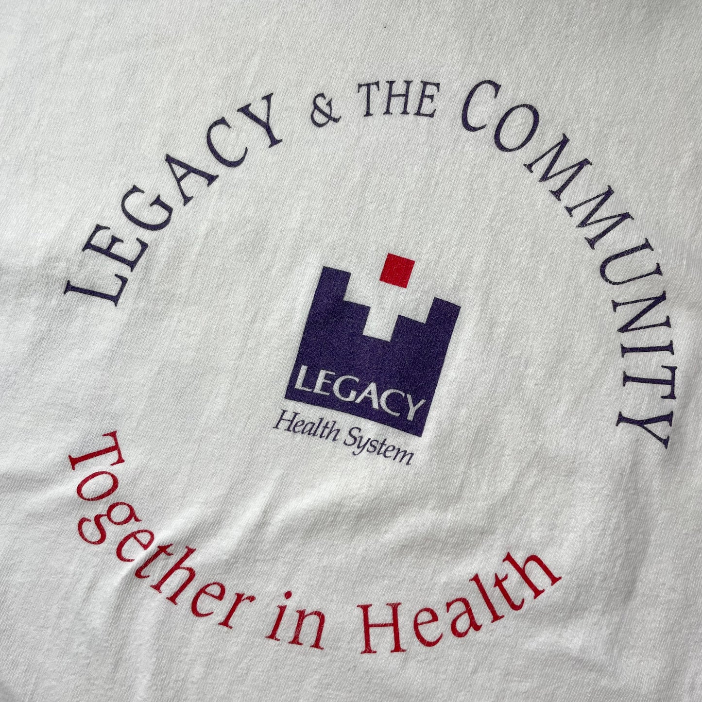 90s Hanes Beefy "Legacy&The Community " S/SL Tee Made in USA