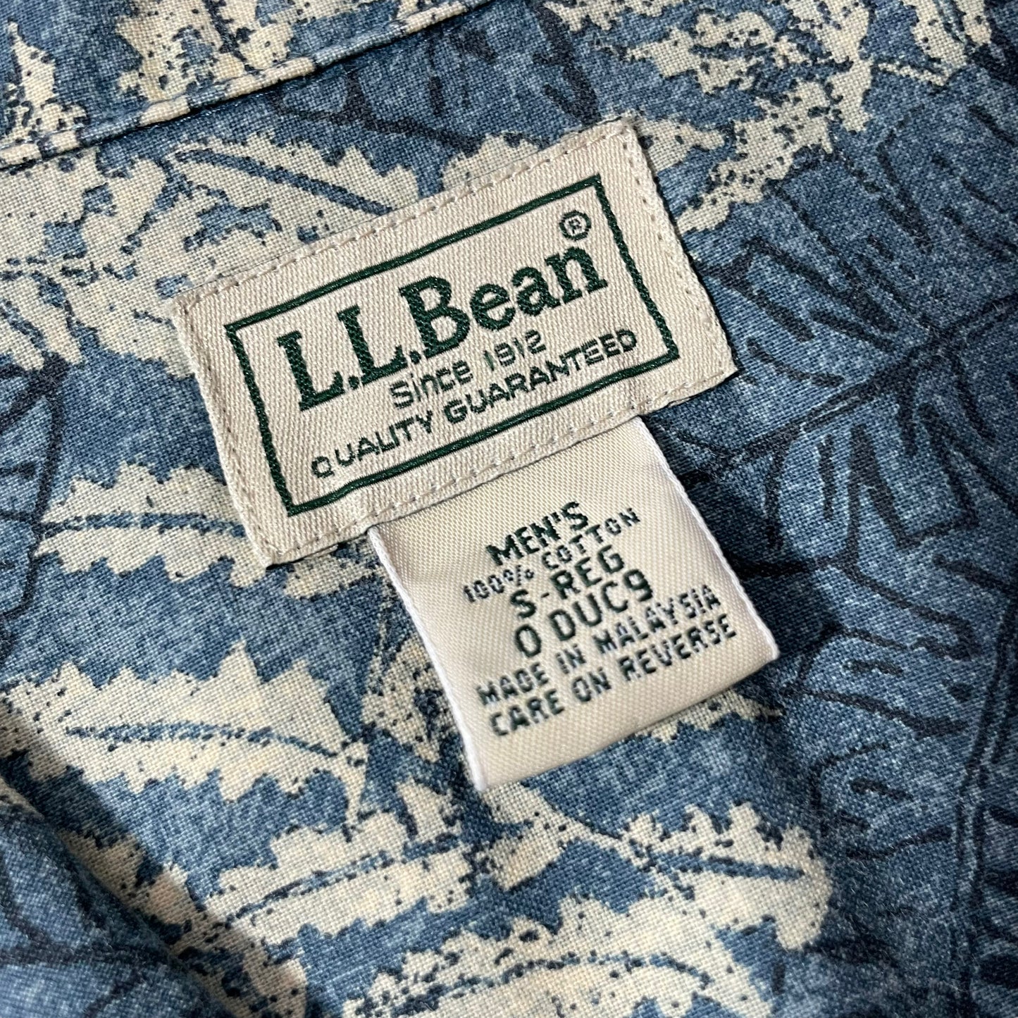 L.L. Bean S/SL Open Collar Shirt