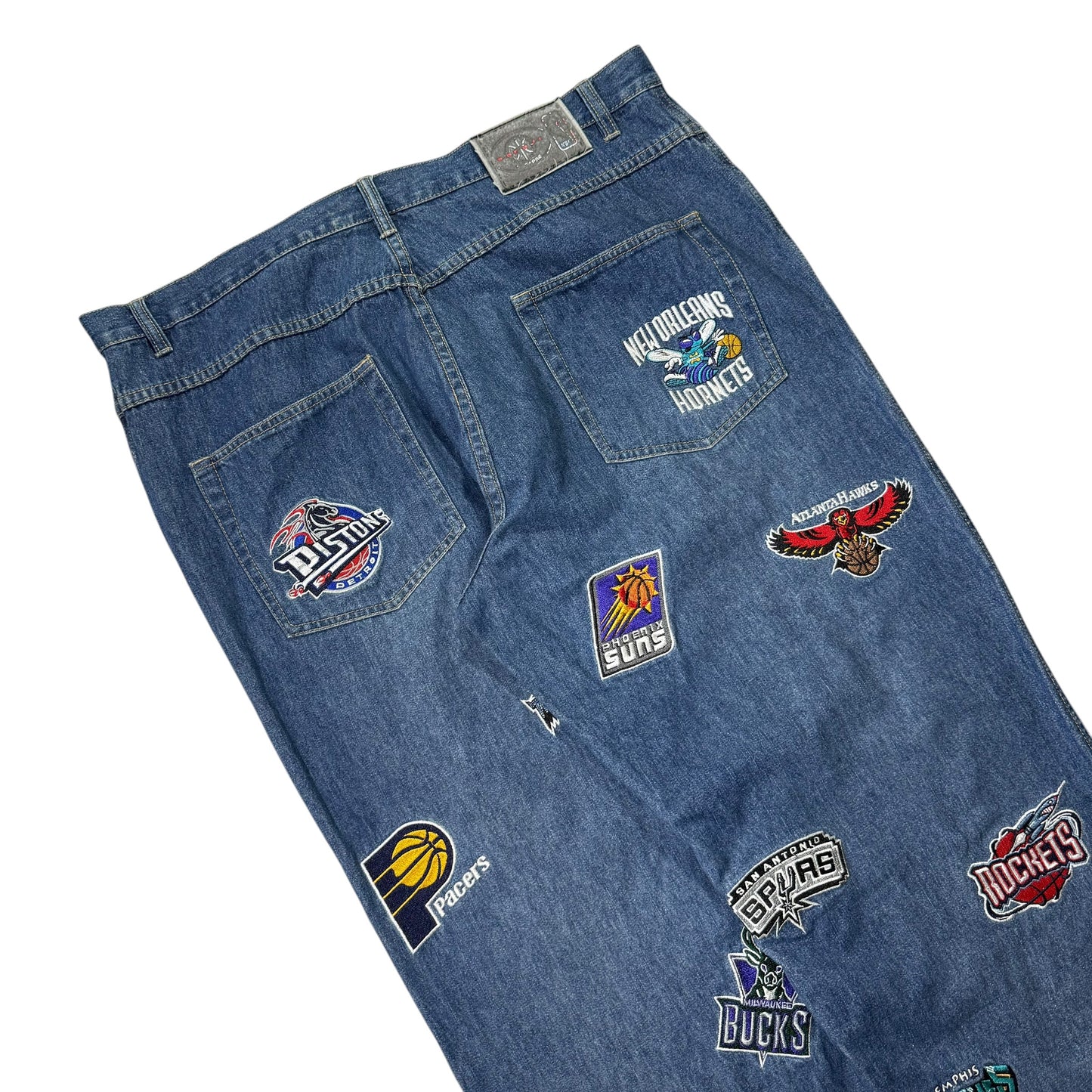 【USED】UNK NBA Logo Patch Baggy Jeans