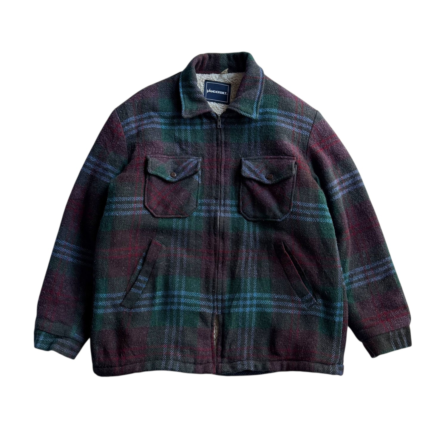 【USED】Vanderbilt Boa Liner Shirt  Jacket Made in USA