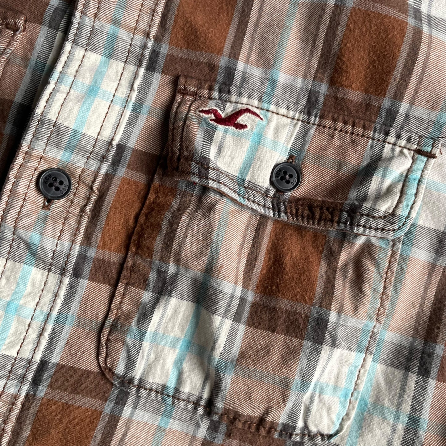 Holister Check L/SL Cotton Shirt