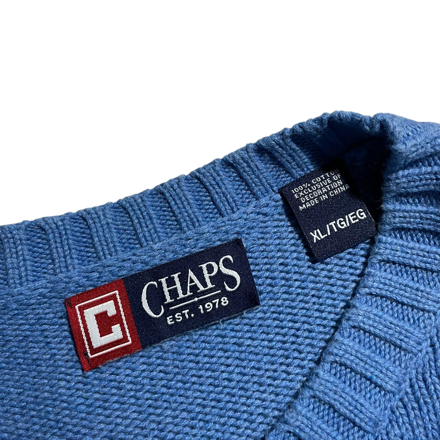 【USED】Chaps Crew Neck Cotton Sweater