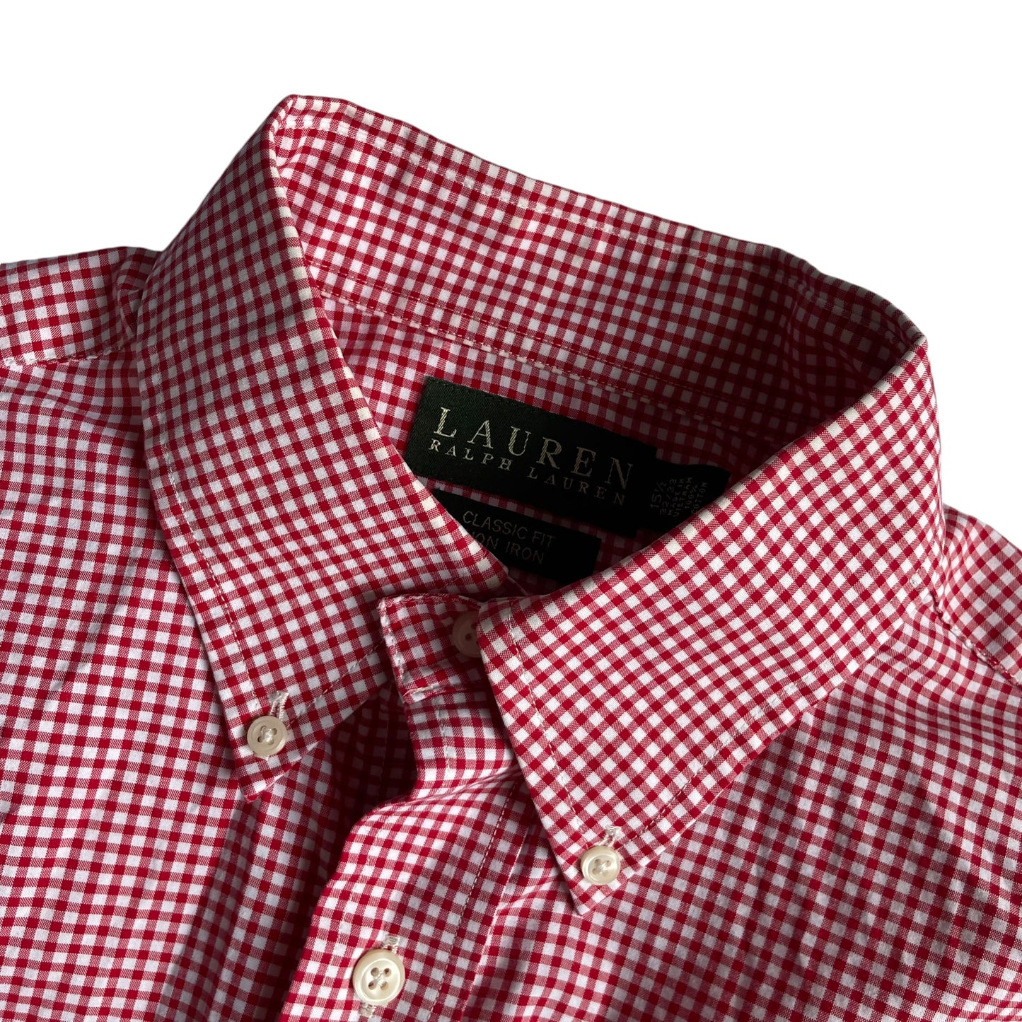 Lauren by Ralph Lauren Gingham Check L/SL BD Shirt