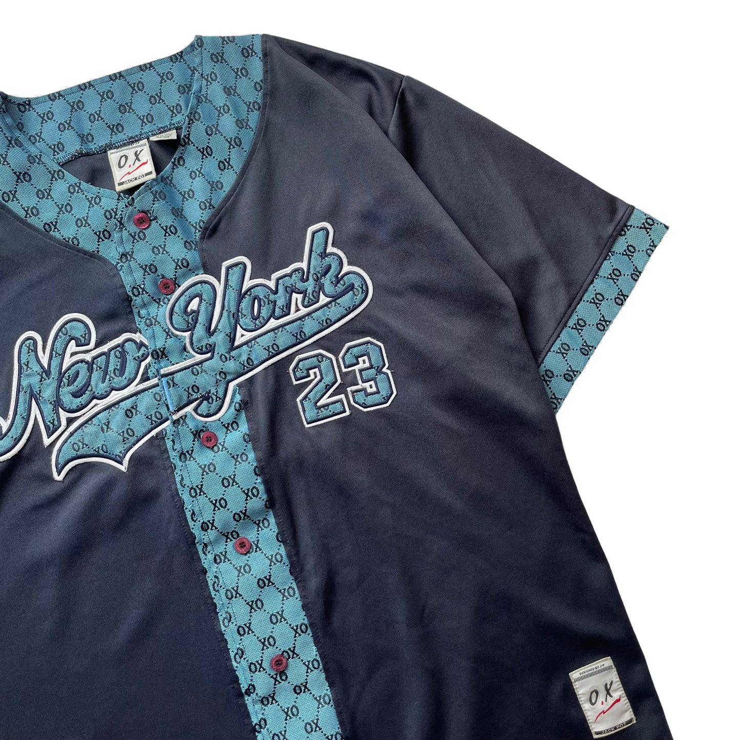 O.S JACKPOT Monogram Baseball Jersey "Newyork"