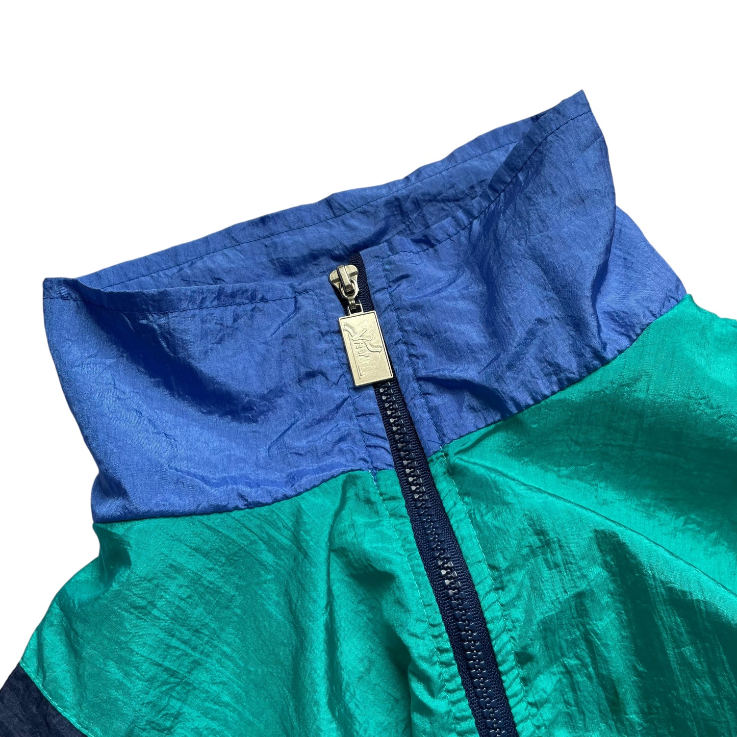 90s Visor Multicolor Nylon Track Jacket