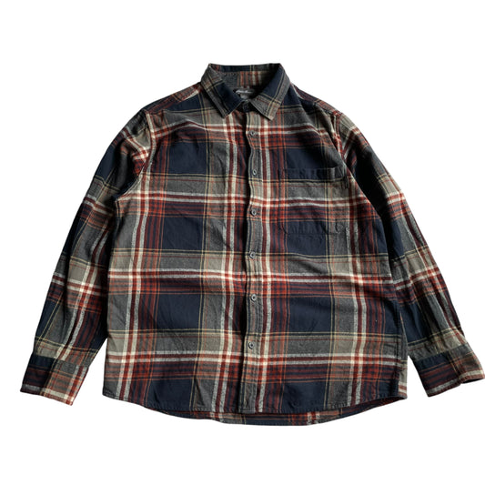 Eddie Bauer Cotton Check L/SL Flannel Shirt