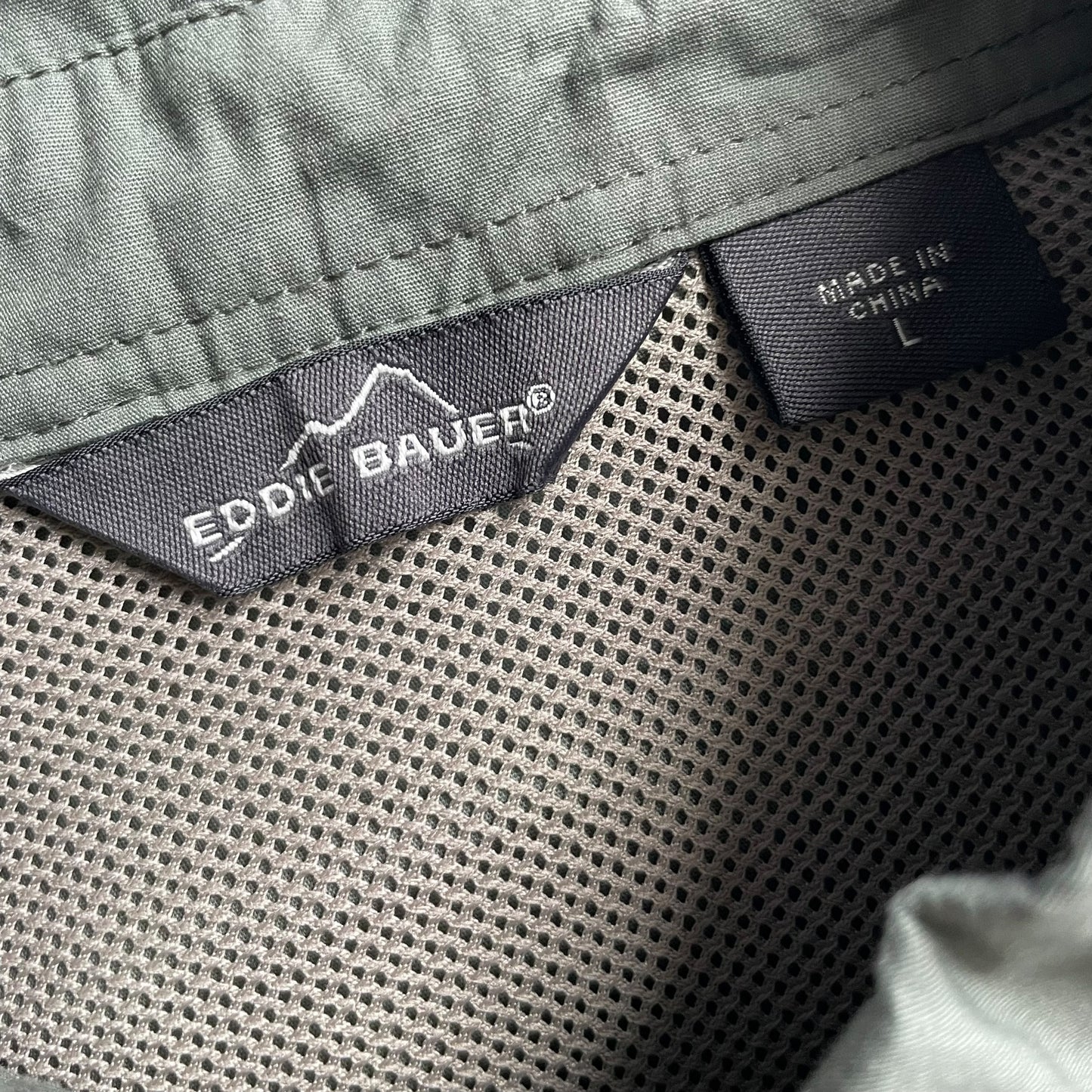 Eddie Bauer RS&M Consultants Logo L/SL Fishing Shirt