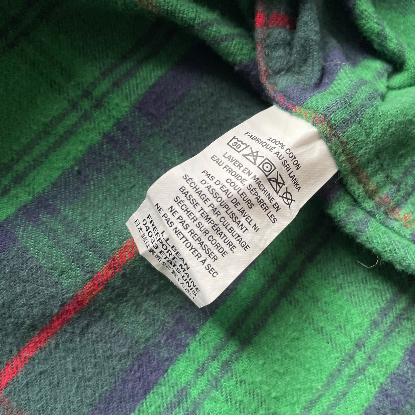 L.L. Bean Cotton Check L/SL BD Shirt