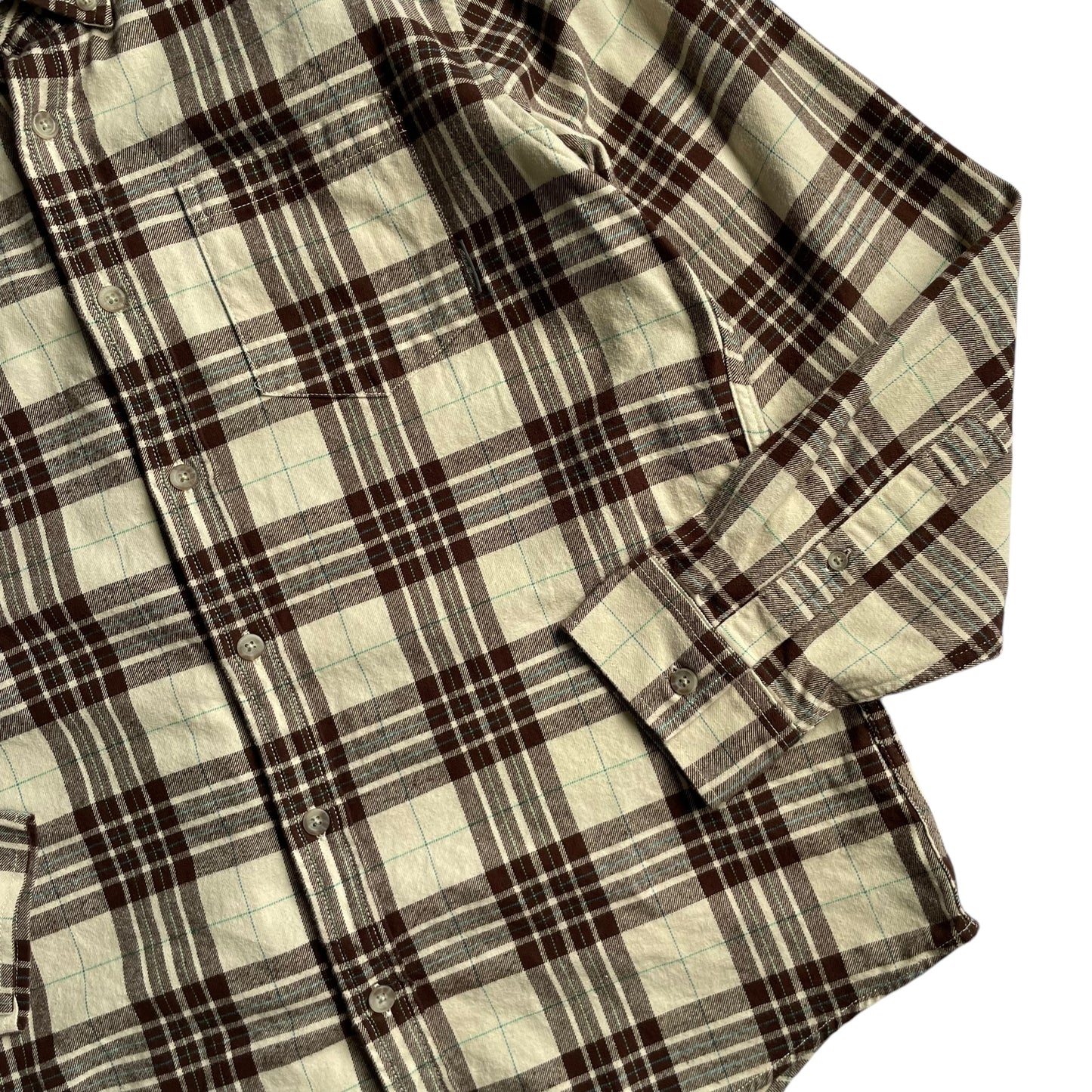 Eddie Bauer Check L/SL Cotton BD Shirt
