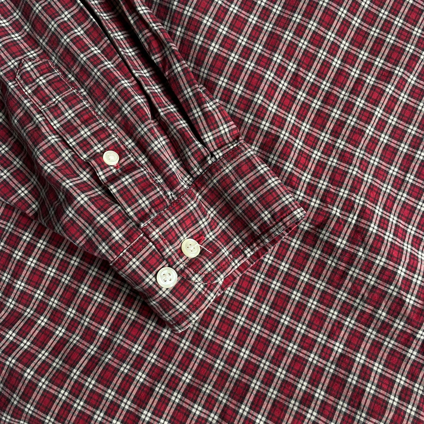 Eddie Bauer Check L/SL Cotton BD Shirt