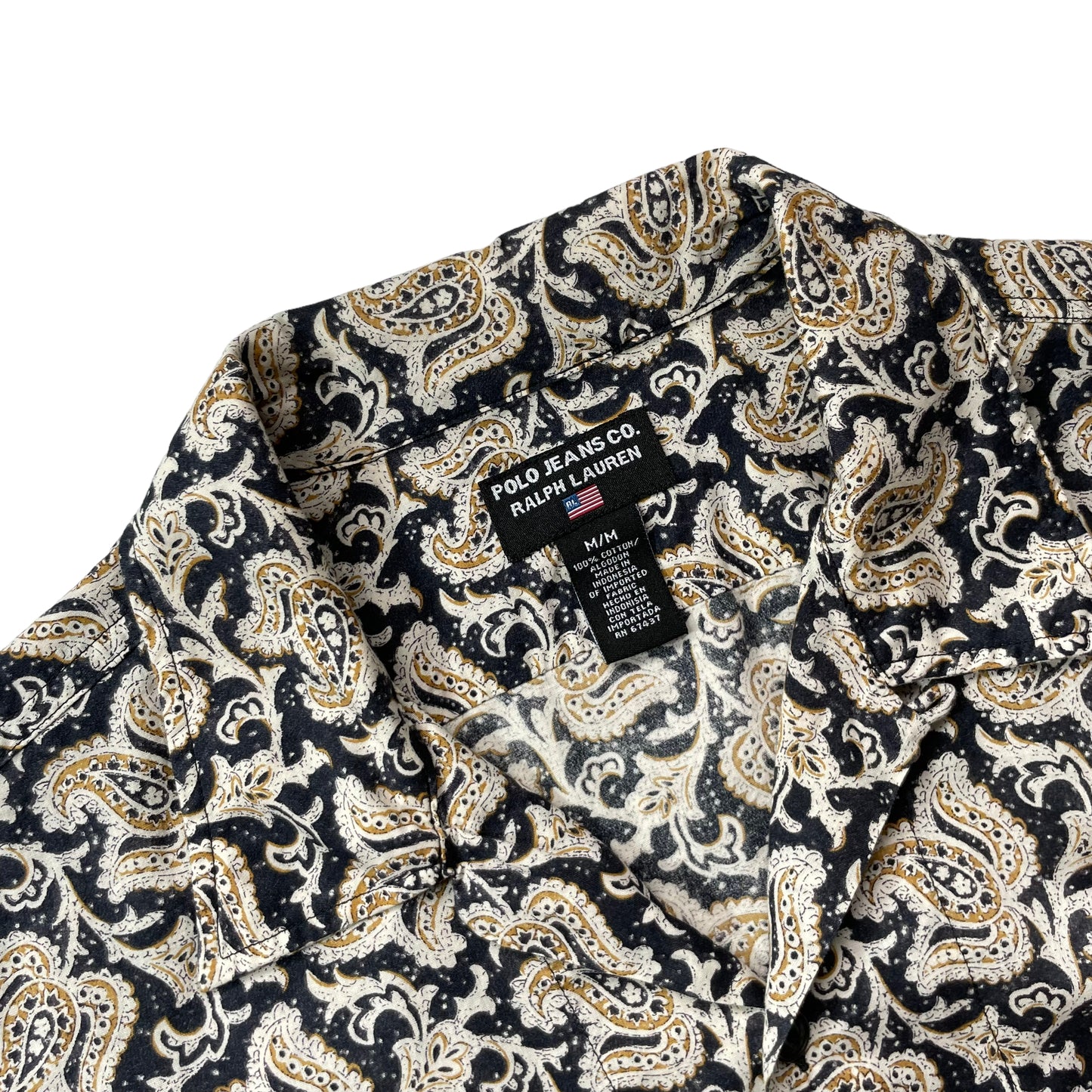 Polo Jeans Paisley Open Collar Shirt