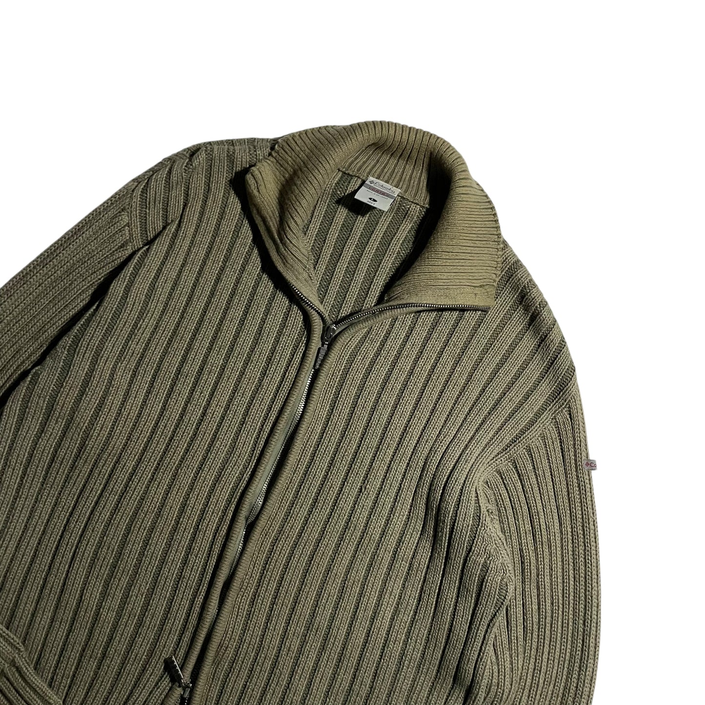 【USED】Columbia Full Zip Cotton Sweater
