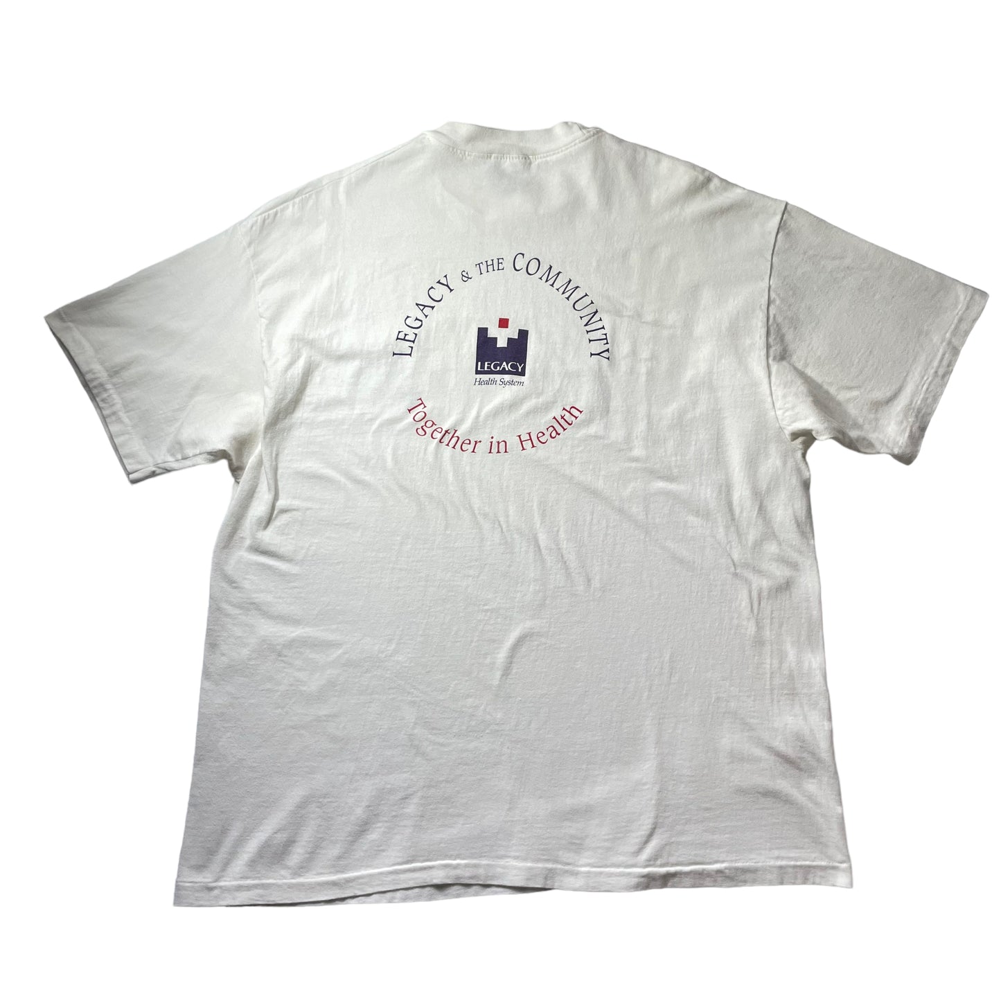 90s Hanes Beefy "Legacy&The Community " S/SL Tee Made in USA