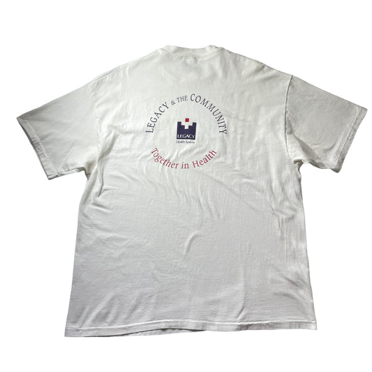 90s Hanes Beefy "Legacy&The Community " S/SL Tee Made in USA