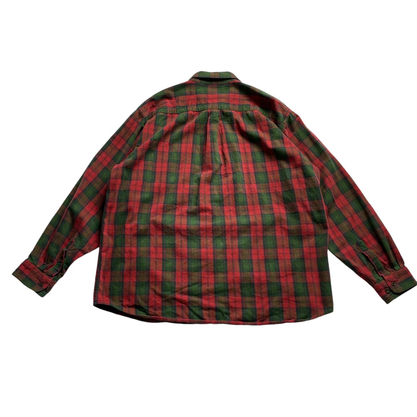 L.L. Bean Cotton Check L/SL Flannel BD Shirt