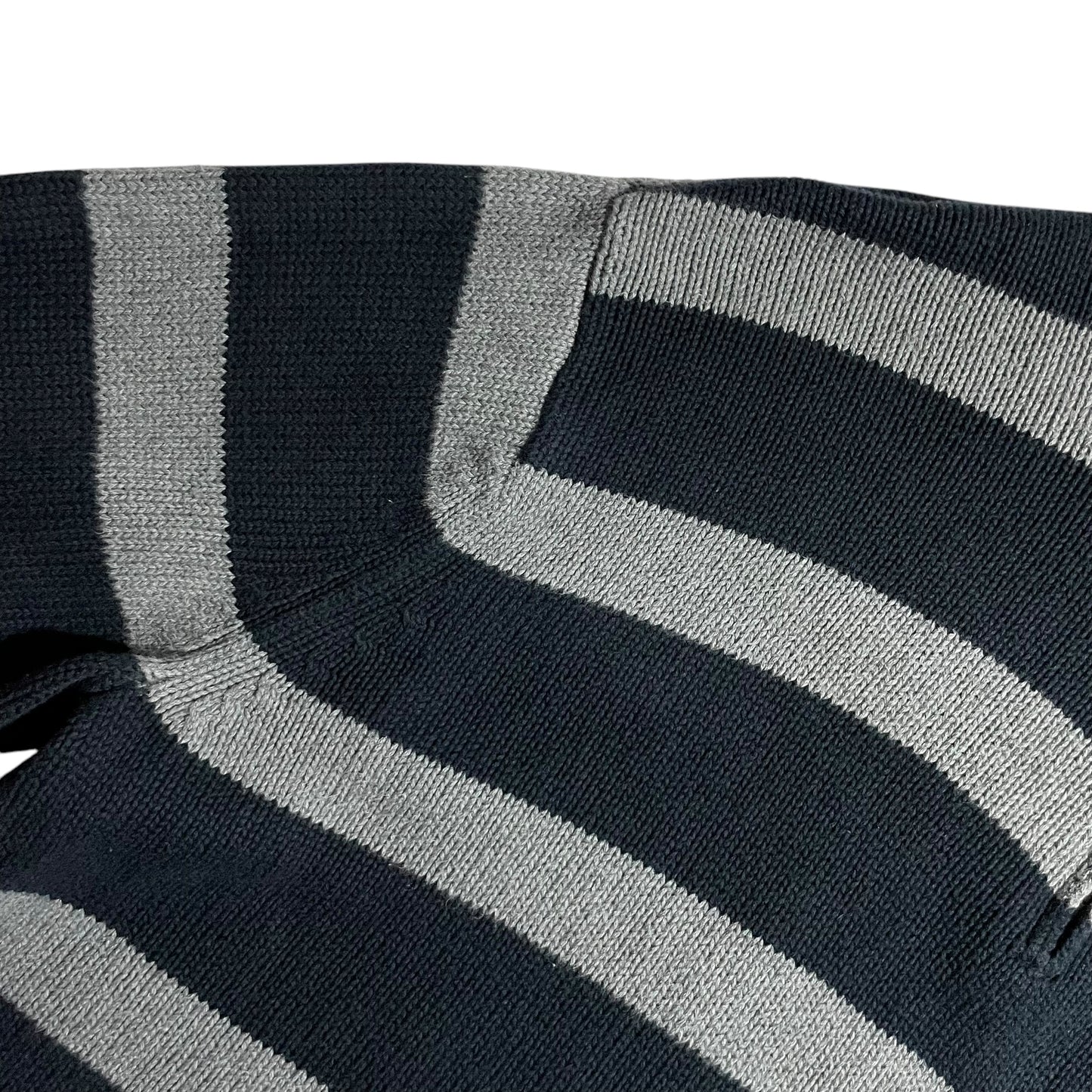 【USED】Chaps Half Zip Border Sweater