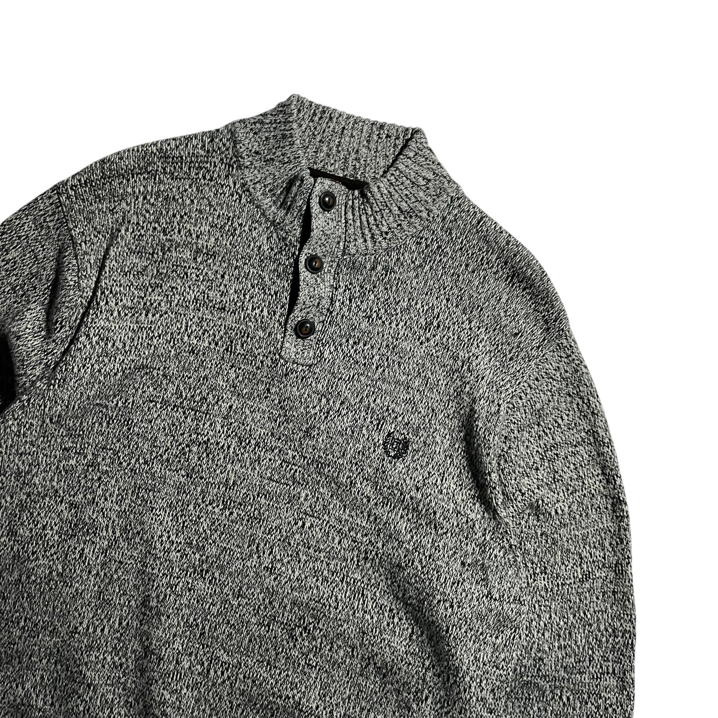【USED】Chaps Button Up hi Neck Sweater