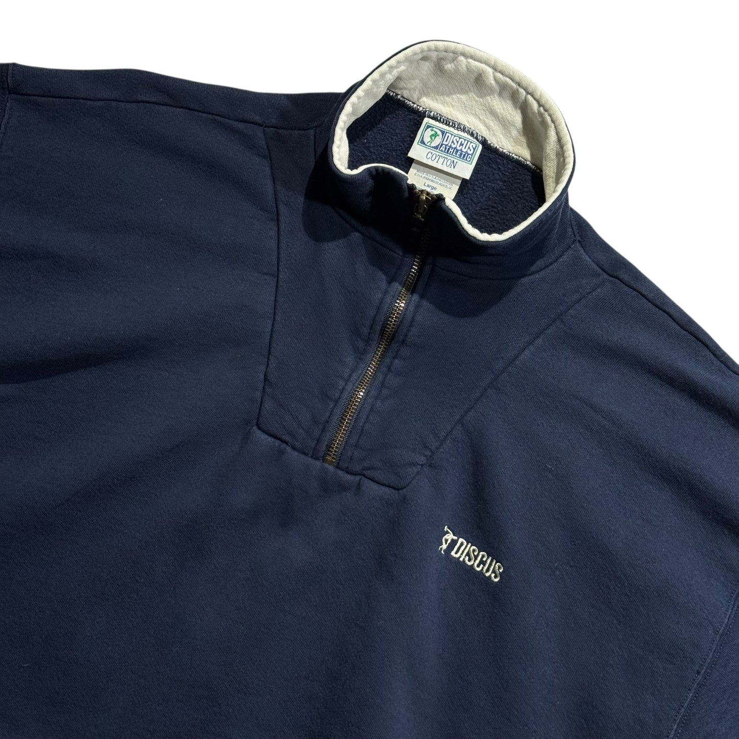 【USED】Discus Athletic Half Zip Sweat Made in USA