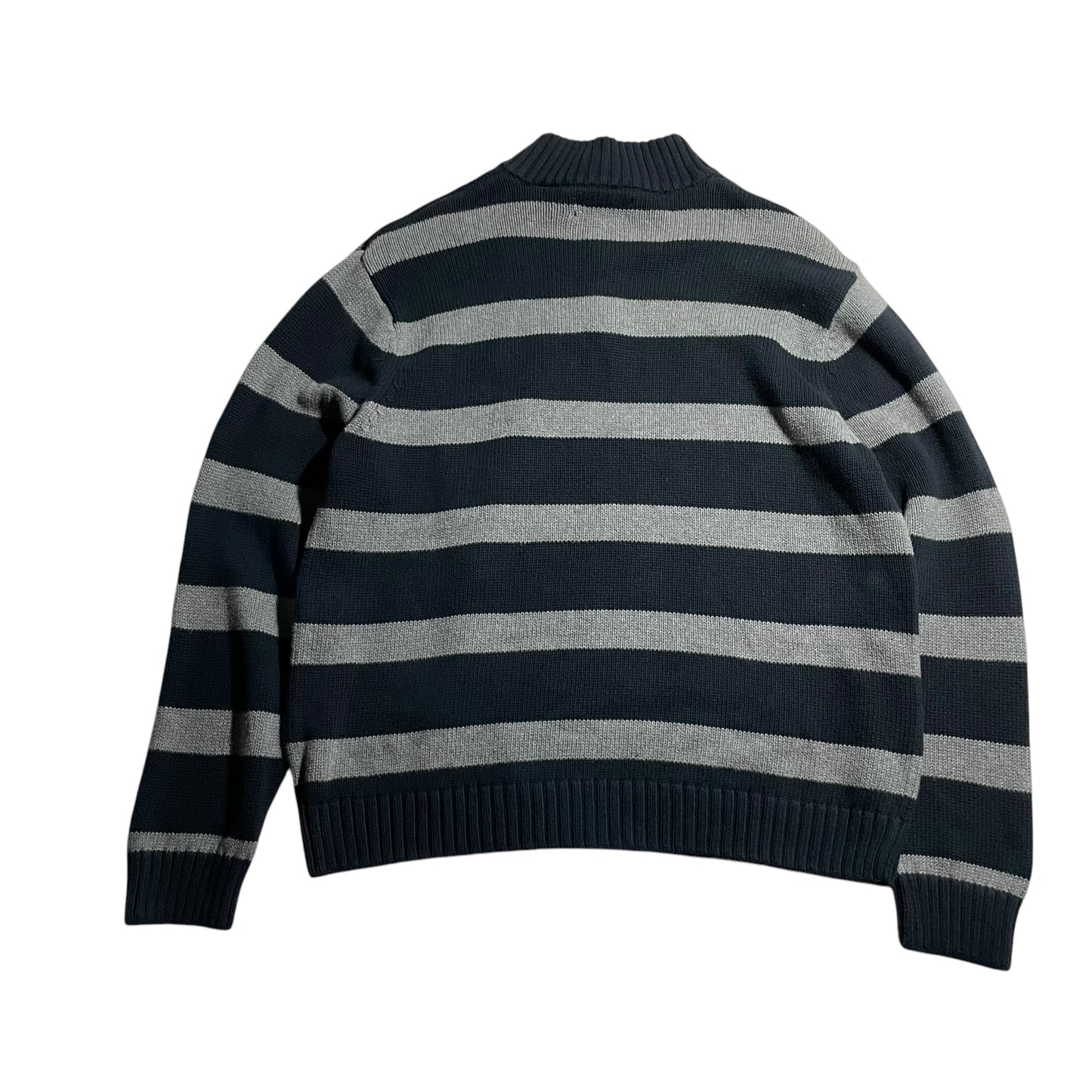 【USED】Chaps Half Zip Border Sweater