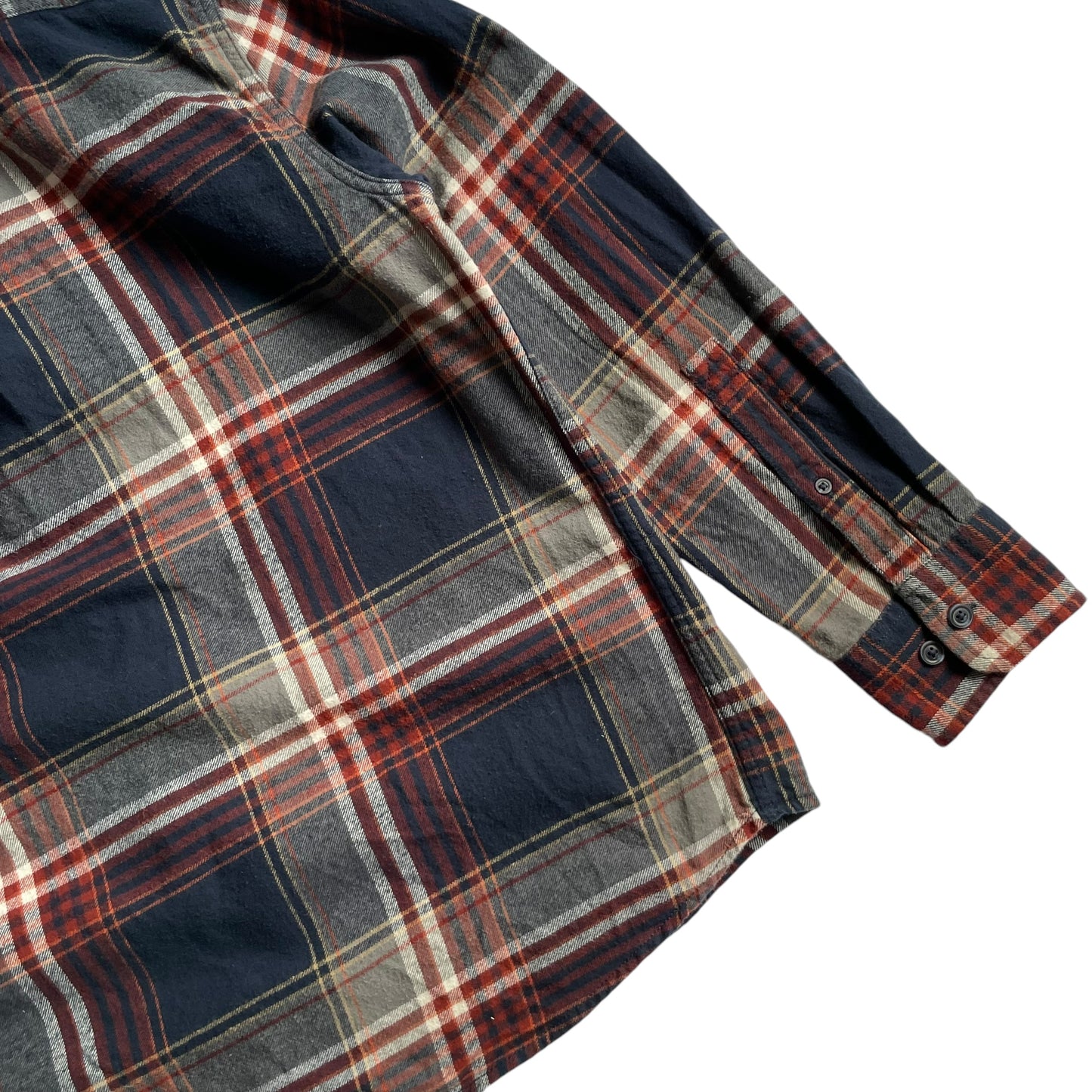 Eddie Bauer Cotton Check L/SL Flannel Shirt