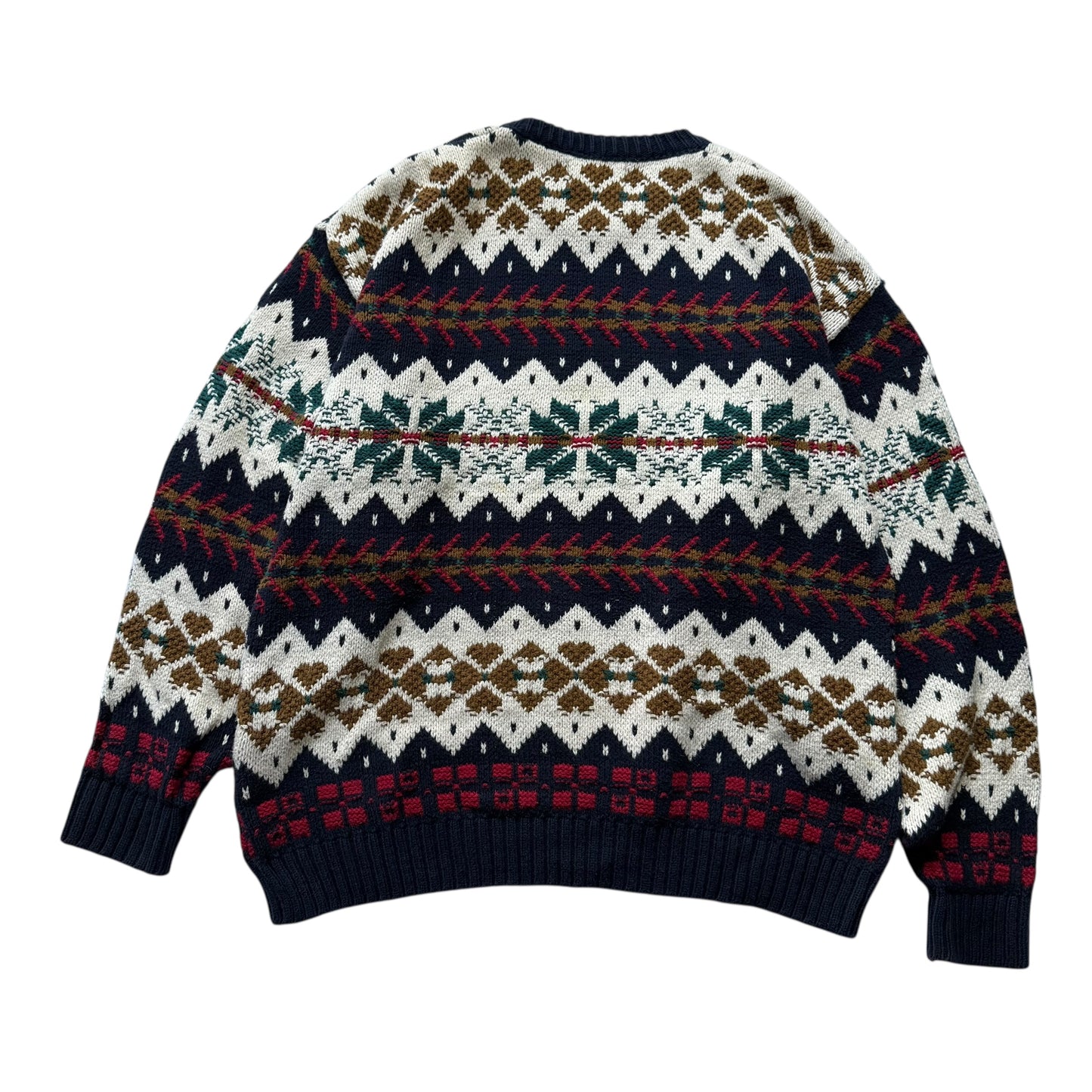 【USED】Eddie Bauer Made in USA Cotton Sweater