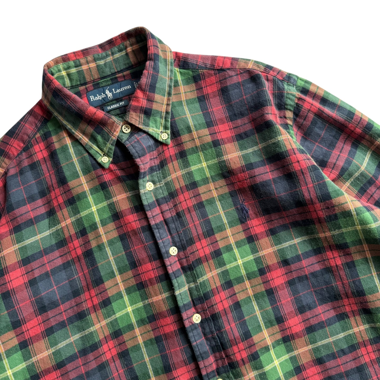 【USED】Ralph Lauren L/SL Check BD Shirt