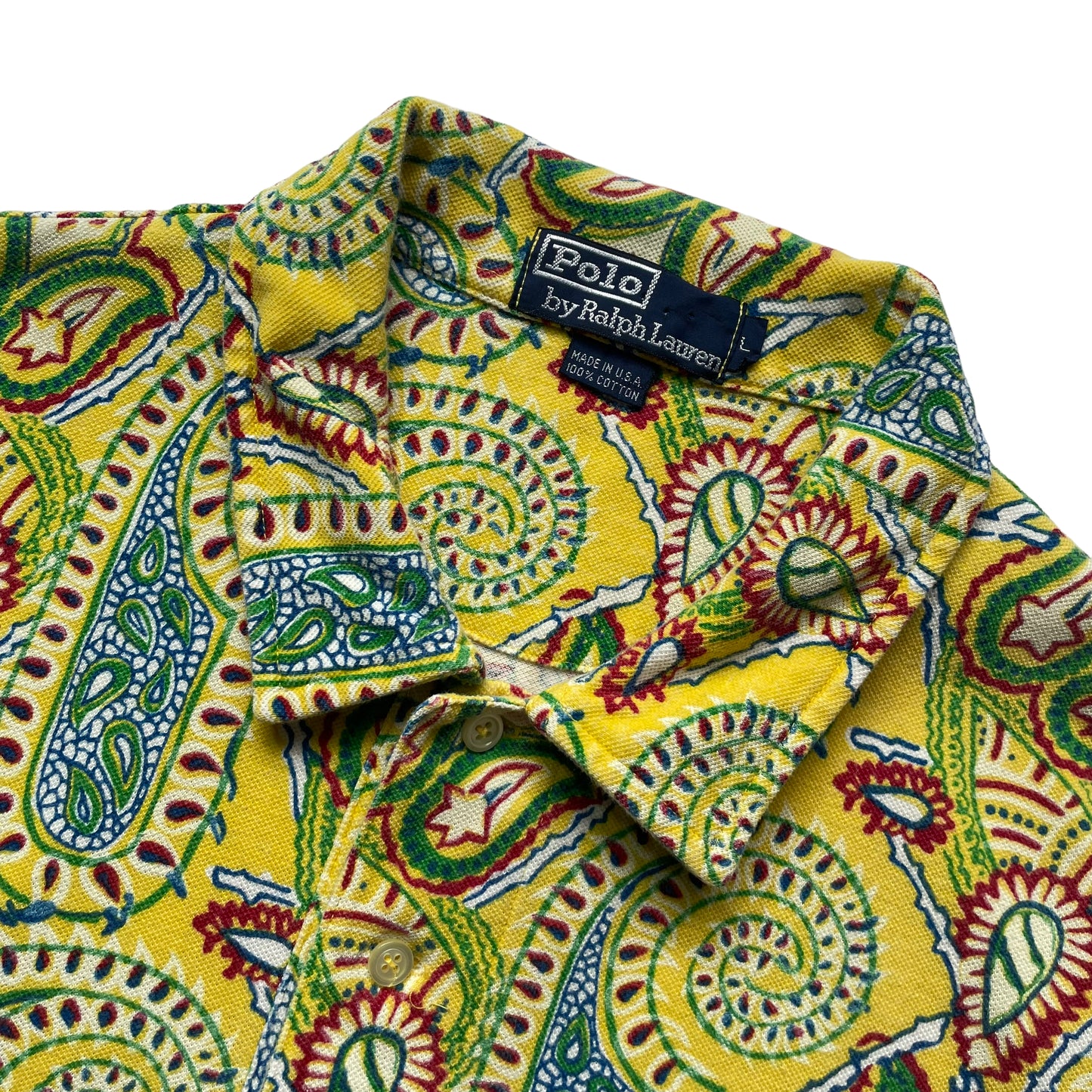 Polo by Ralph Lauren S/SL Paisley Polo Shirt/Made in USA