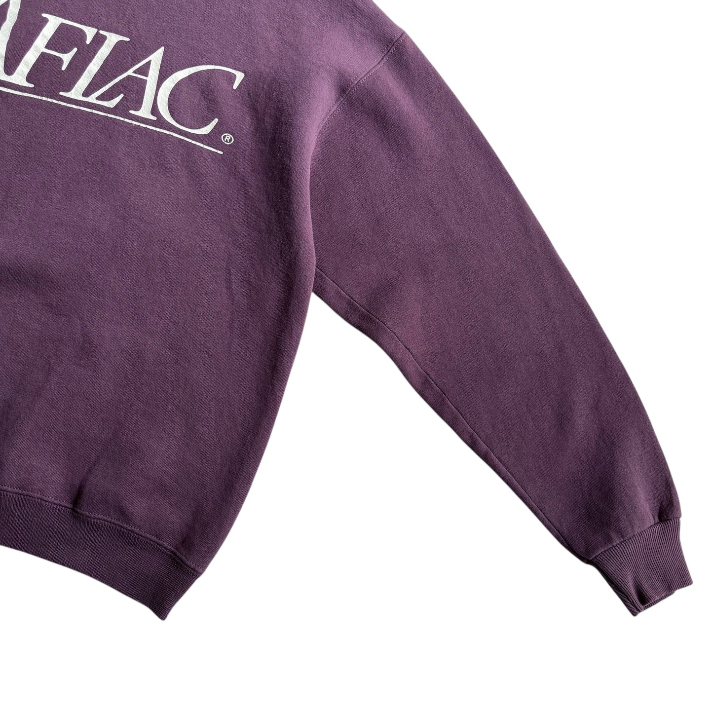 【USED】90s Lee Made in USA "AFLAC" Crewneck Sweat