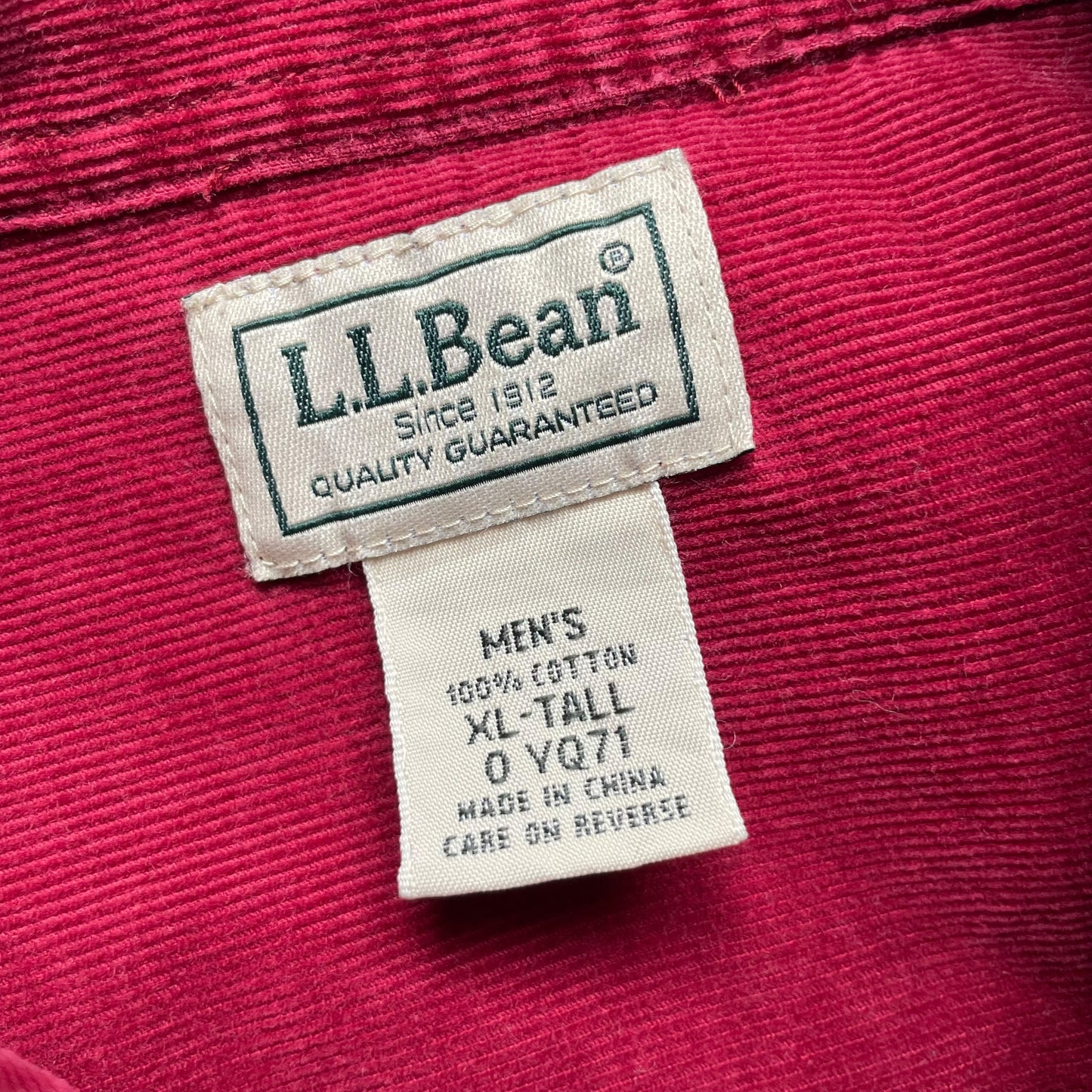 L.L. Bean L/SL Corduroy BD Shirt