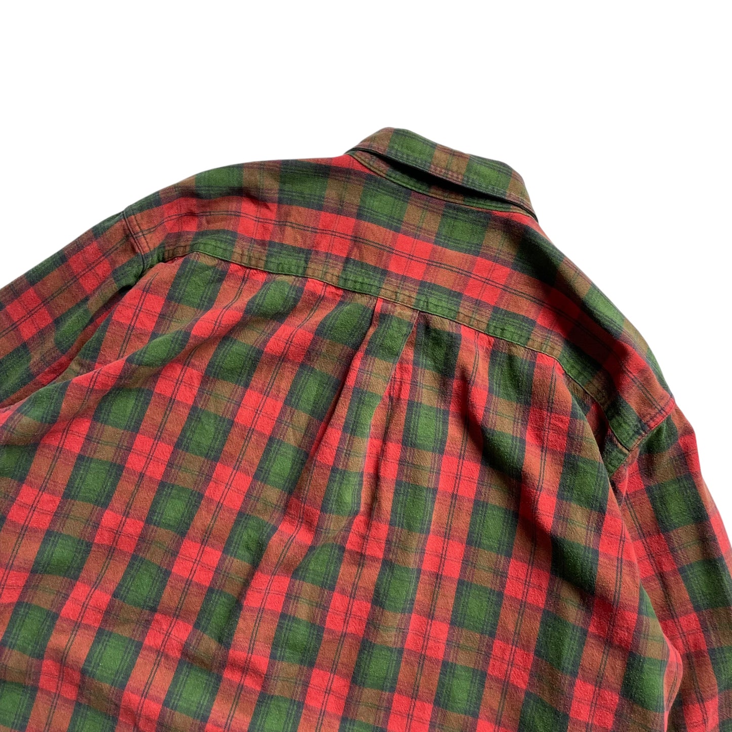 L.L. Bean Cotton Check L/SL Flannel BD Shirt