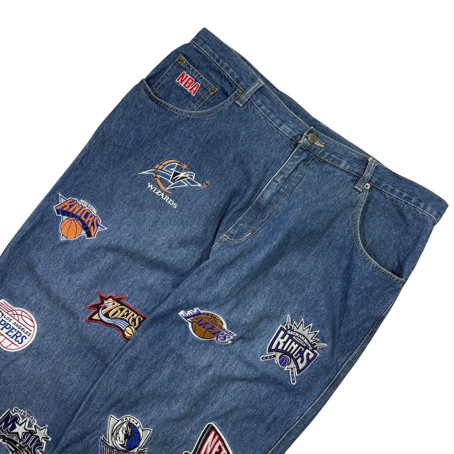 【USED】UNK NBA Logo Patch Baggy Jeans