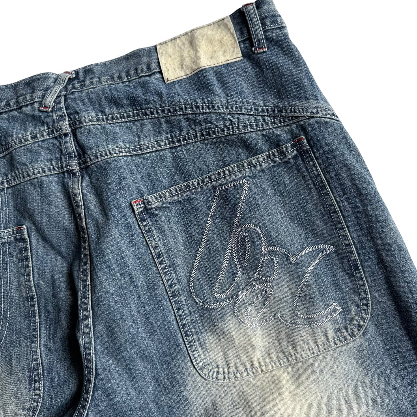 【USED】BROOKLYN EXPRESS WASHED BAGGY JEANS