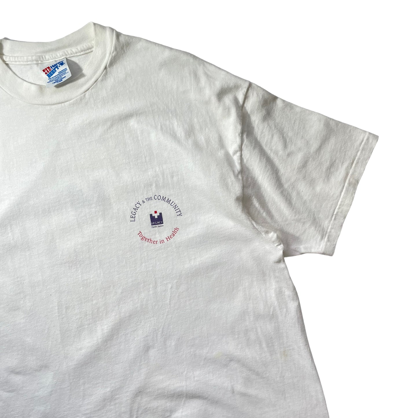 90s Hanes Beefy "Legacy&The Community " S/SL Tee Made in USA