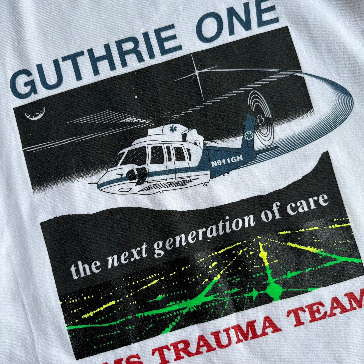 【USED】90s JERZEES ”EMS TRAUMA TEAM” Made in USA S/SL Tee 半袖Tシャツ