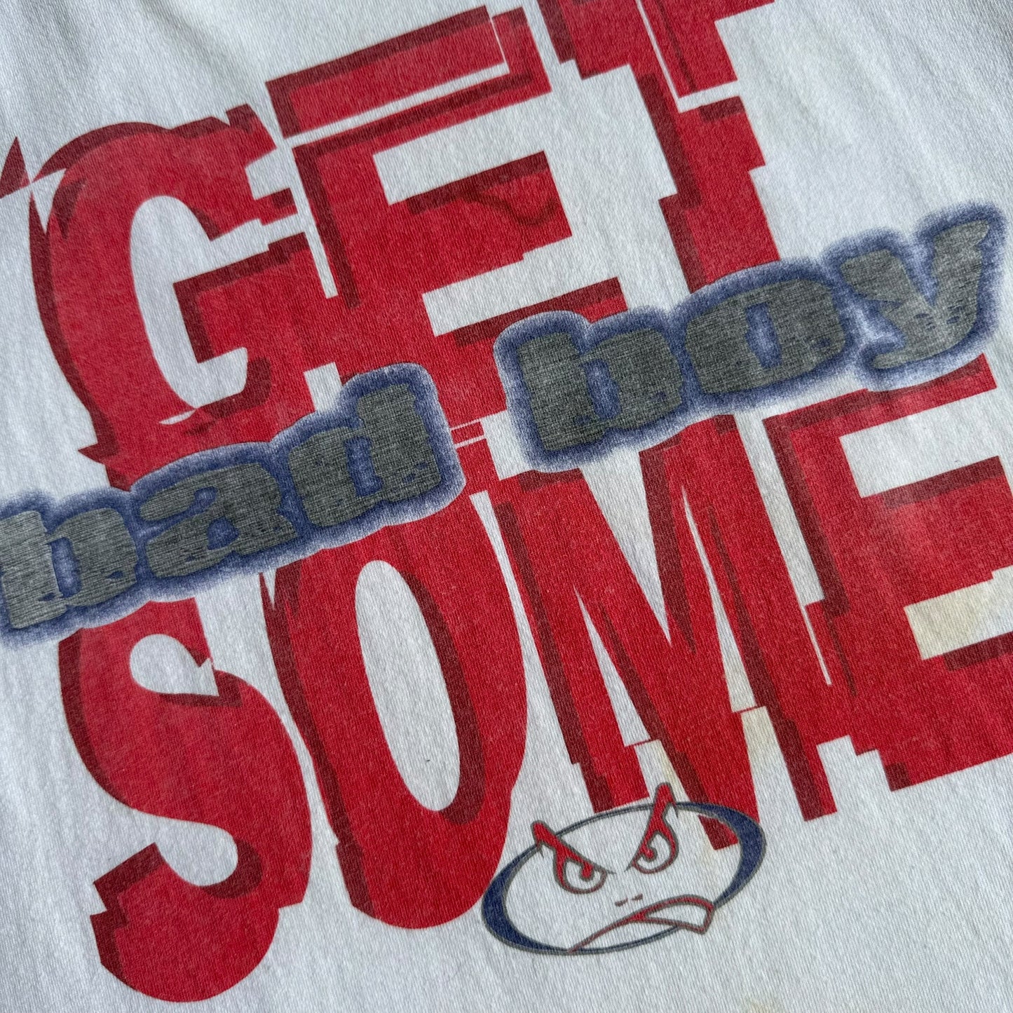 【USED】BAD BOY バッドボーイ Made in USA S/SL Tee 半袖Tシャツ 白 Lサイズ