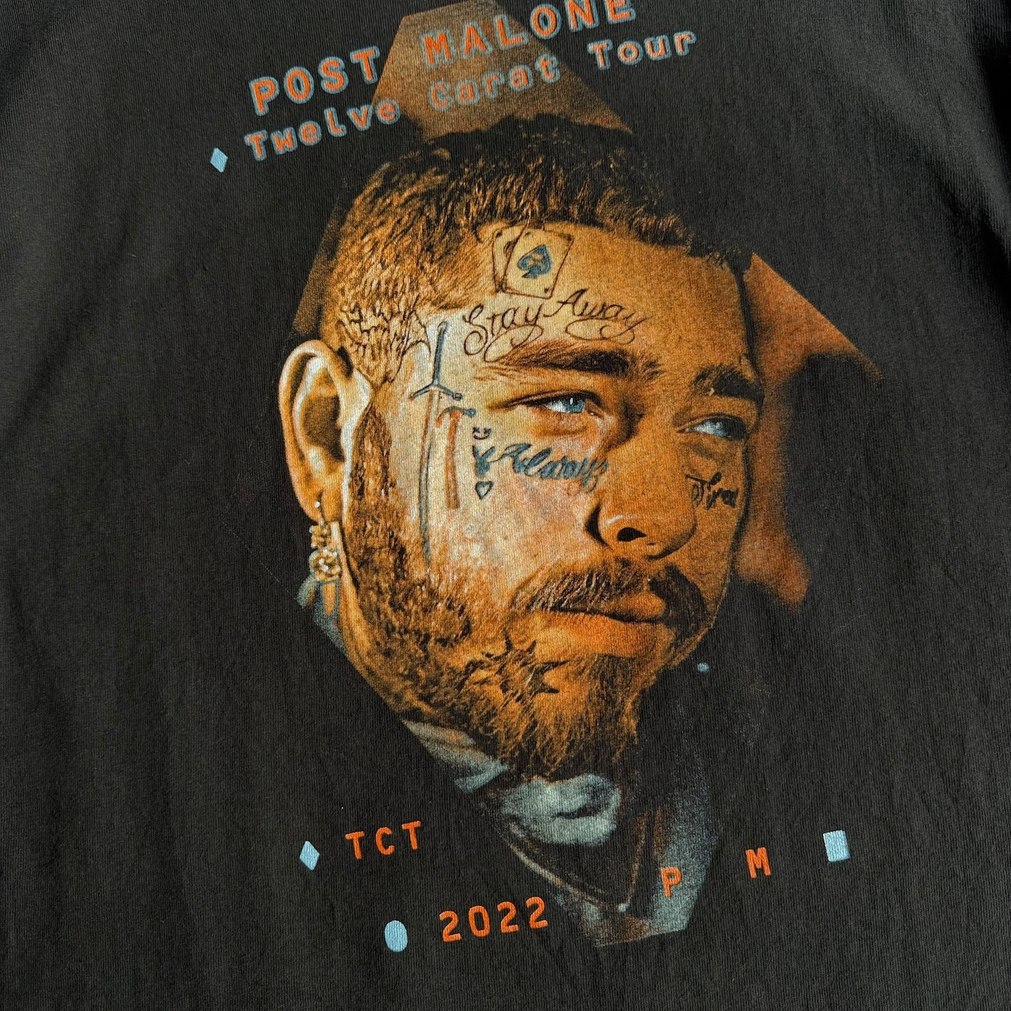 【USED】Post Malone ポストマローン DELTA S/SL Tee 半袖Tシャツ Lサイズ