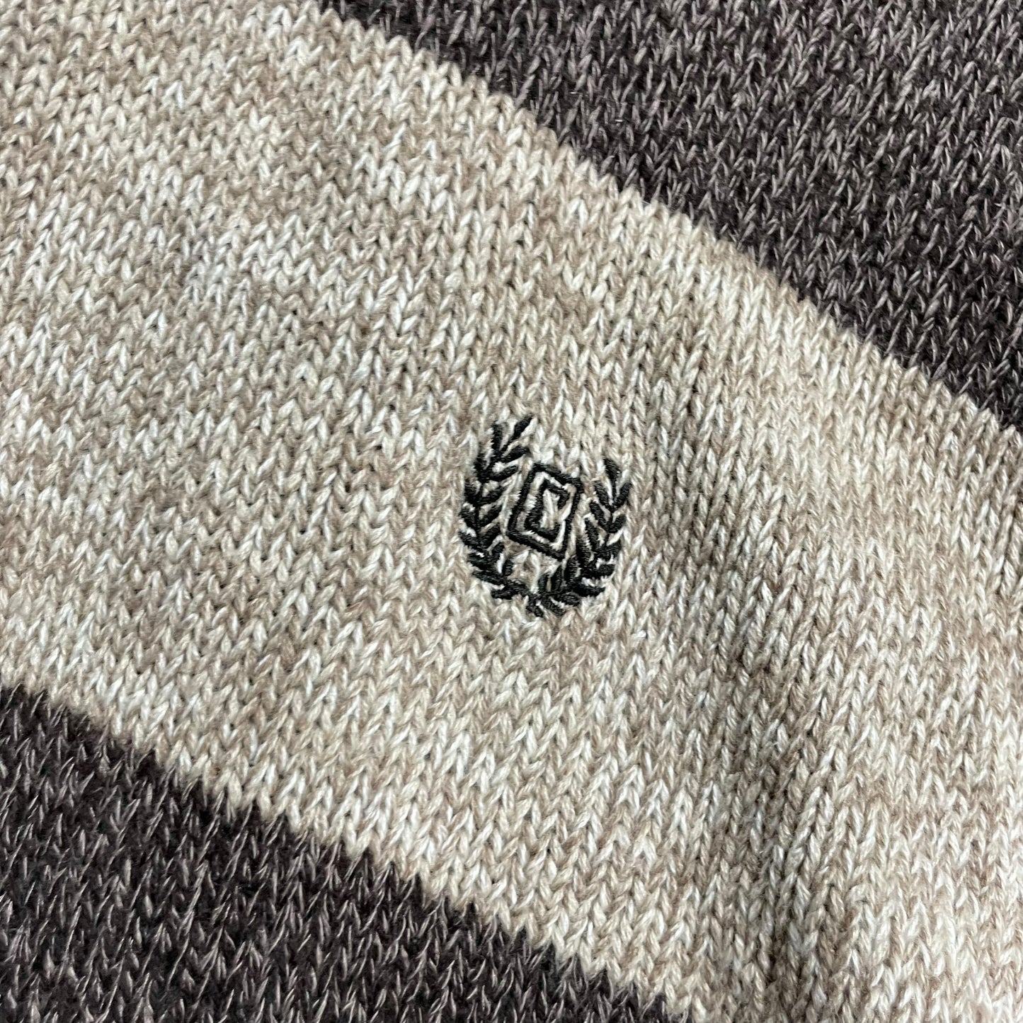 【USED】Chaps Half Zip Border Sweater