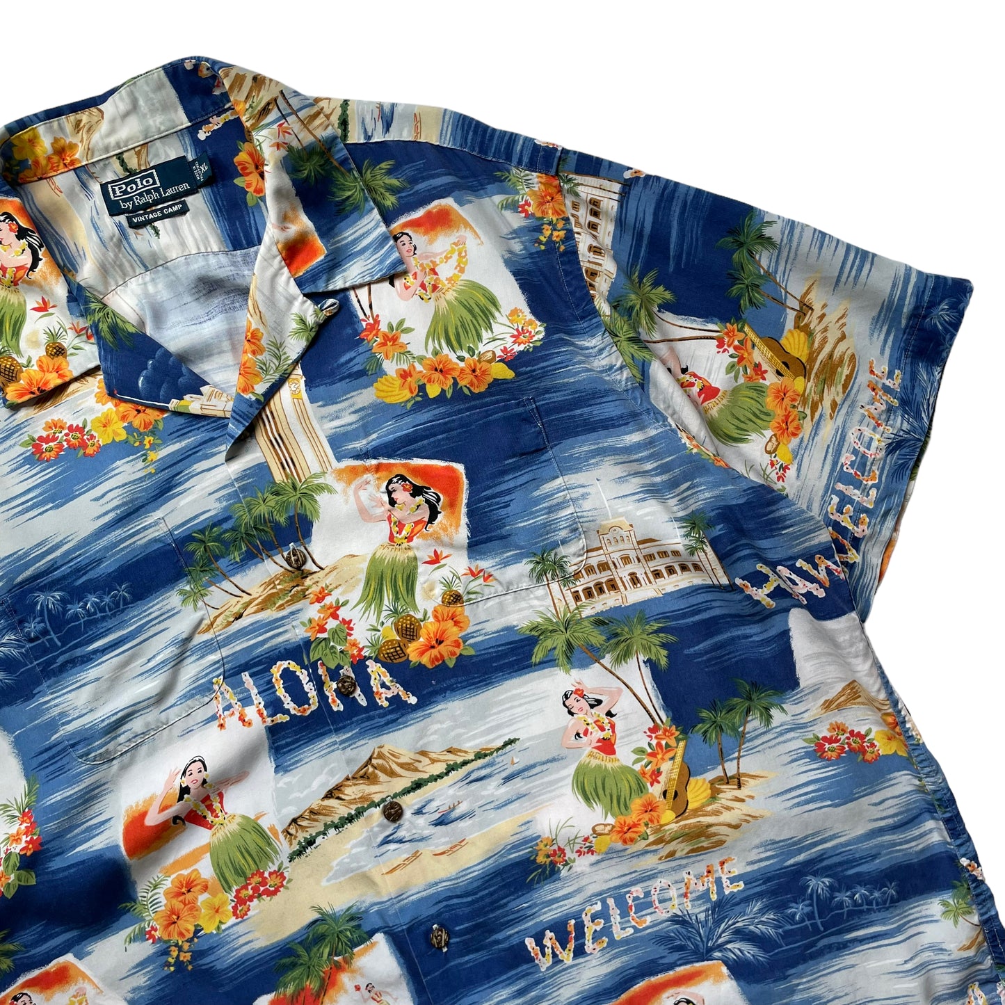 Polo by Ralph Lauren Open Collar Shirt "Vintage Camp”