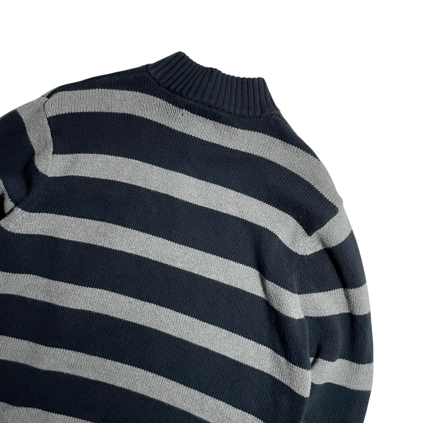 【USED】Chaps Half Zip Border Sweater