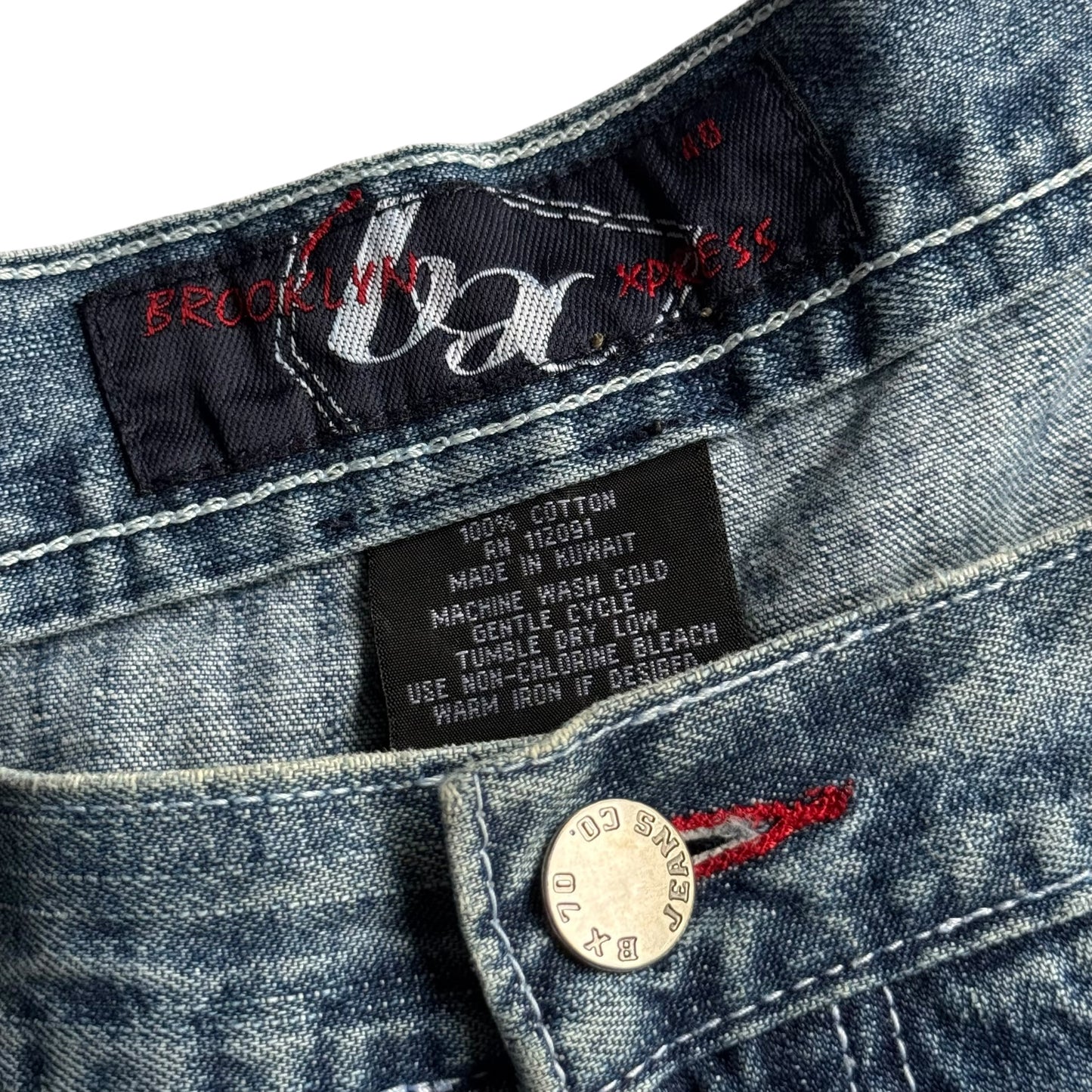 【USED】BROOKLYN EXPRESS WASHED BAGGY JEANS