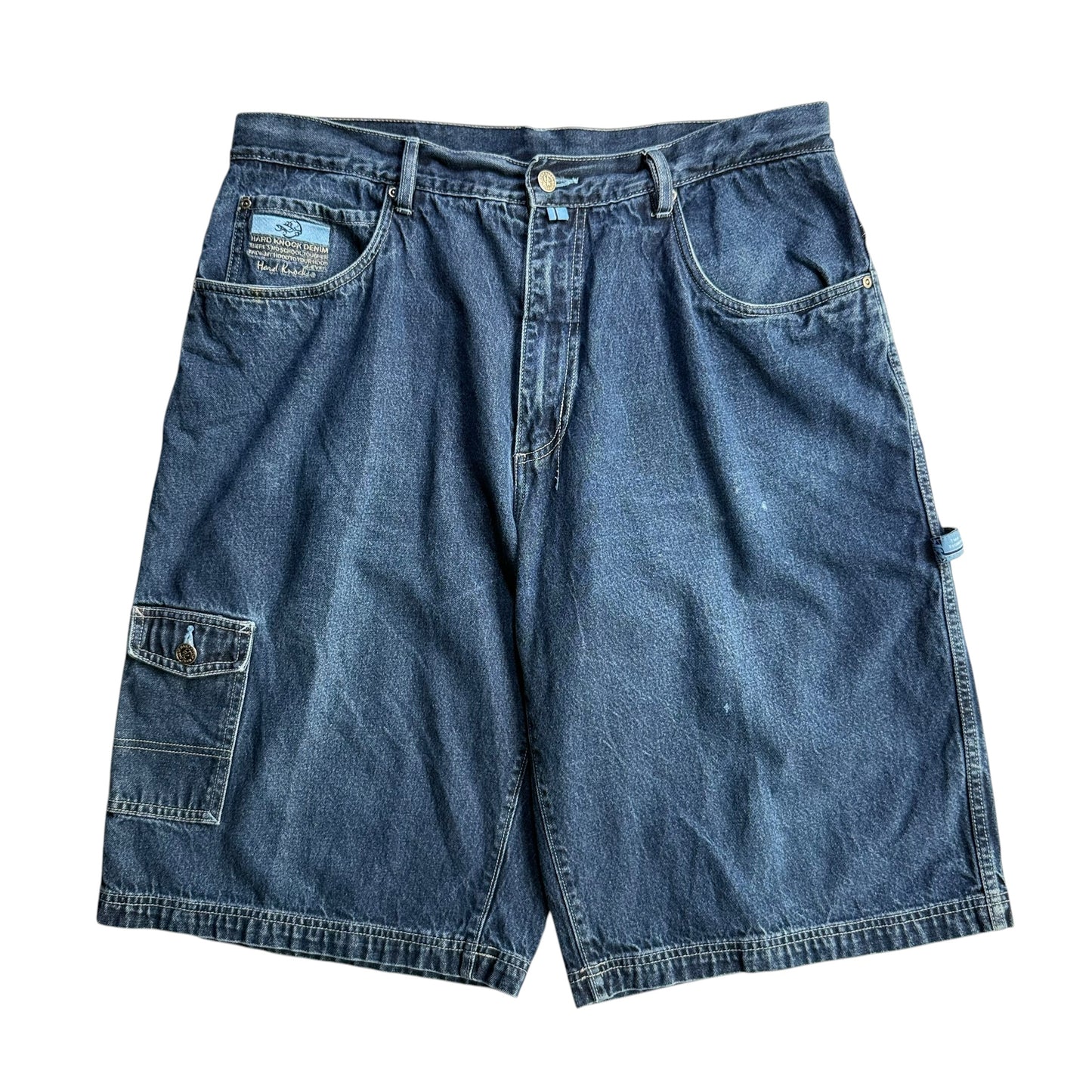 【USED】SOHK School of Hard Knocks スクールオブハードノックス Denim Painter Shorts バギーパンツ ショーツ  38インチ