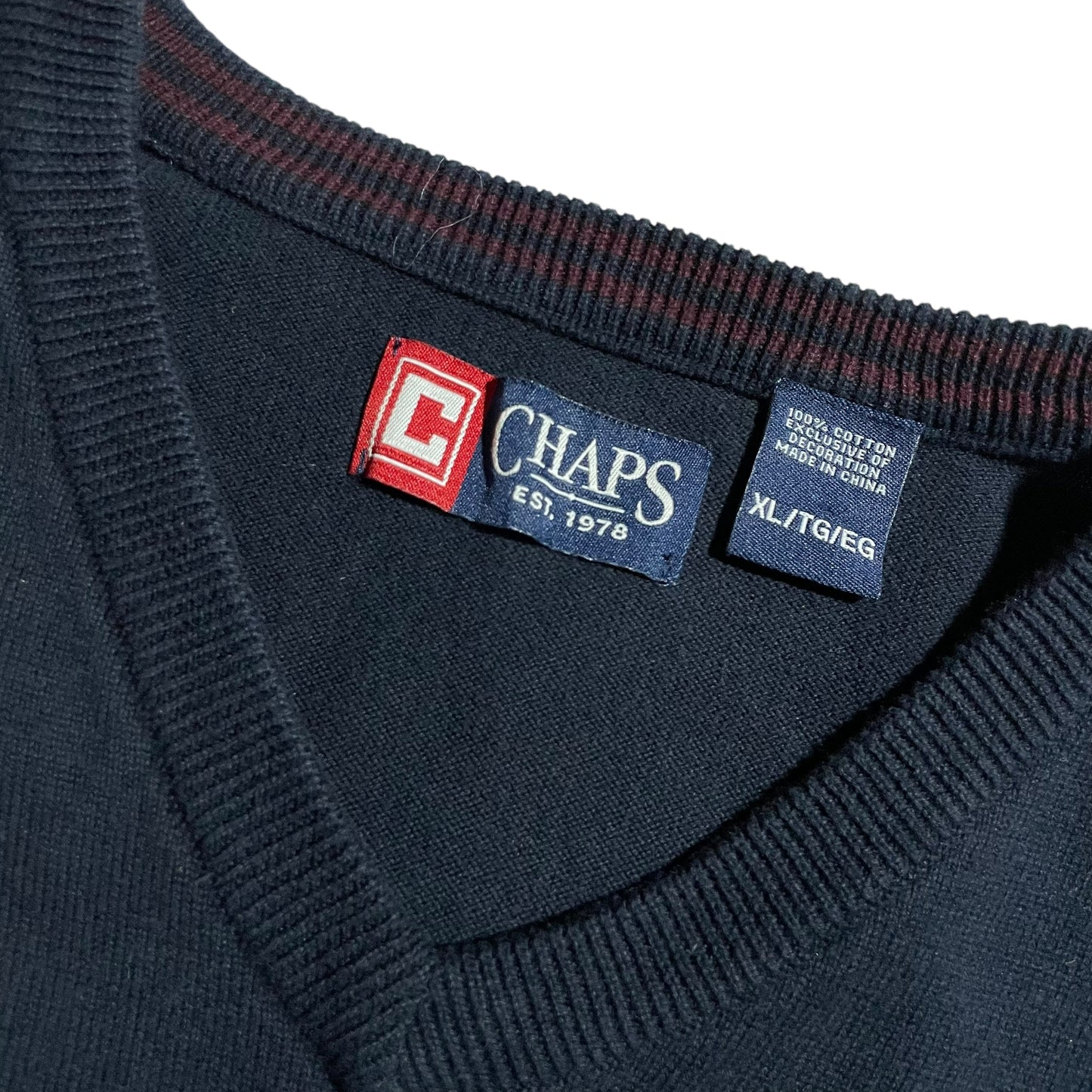 【USED】Chaps V-Neck  Knit Vest