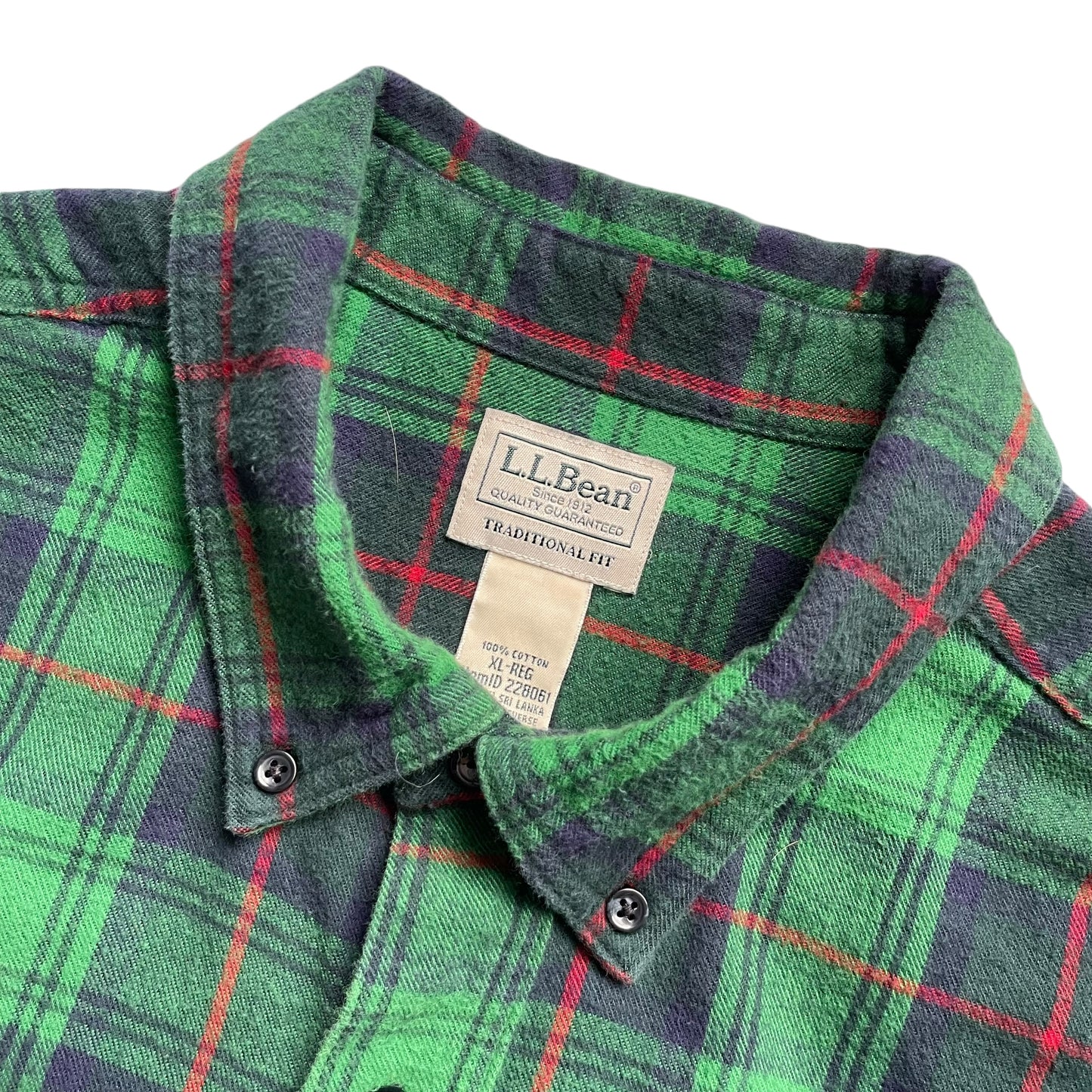 L.L. Bean Cotton Check L/SL BD Shirt