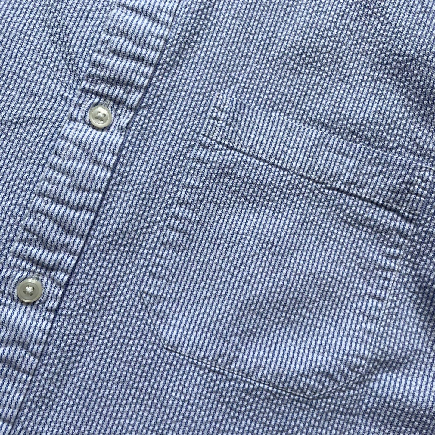 L.L. Bean Stripe Seersucker BD Shirt