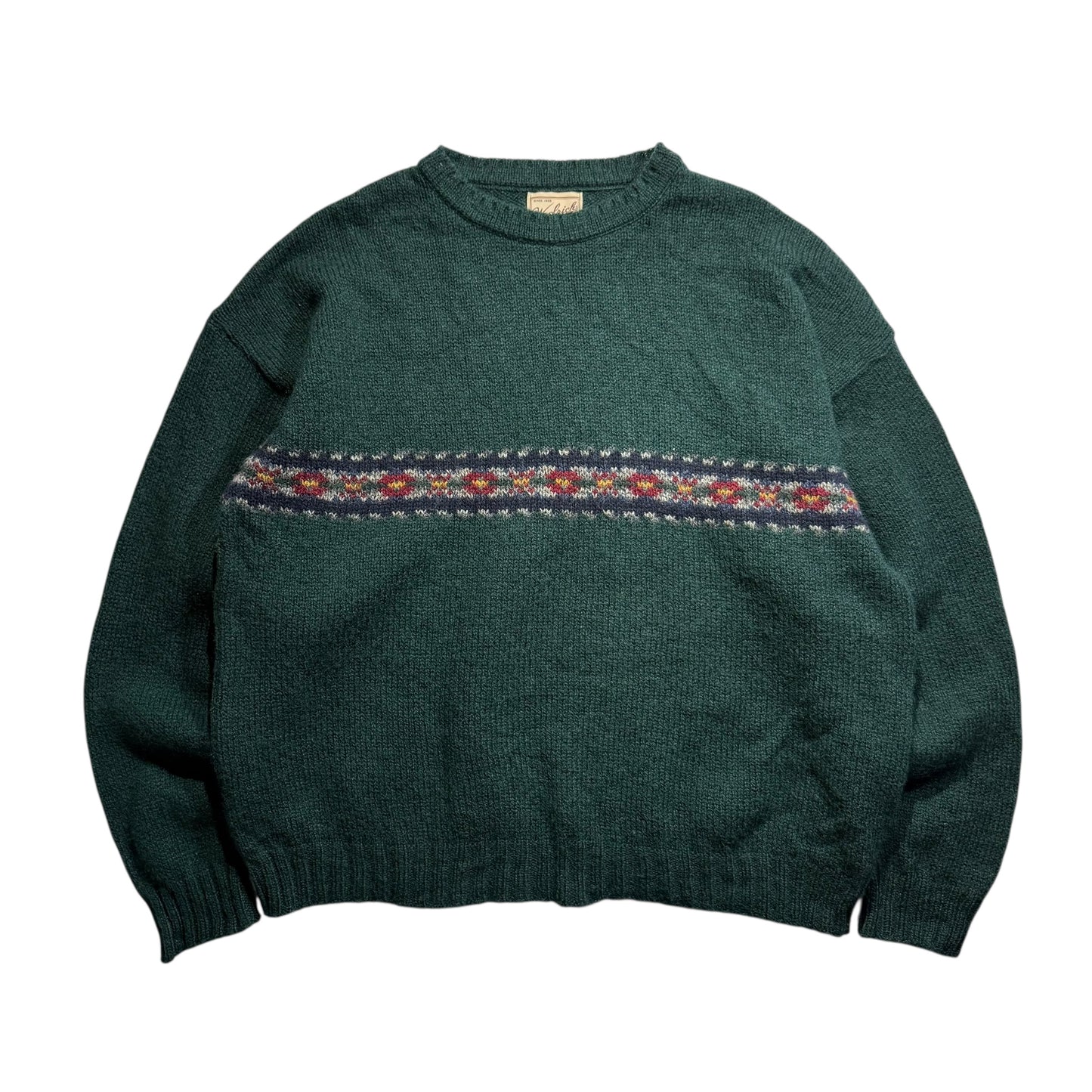 【USED】Woolrich Crewneck Wool Sweater Made in USA