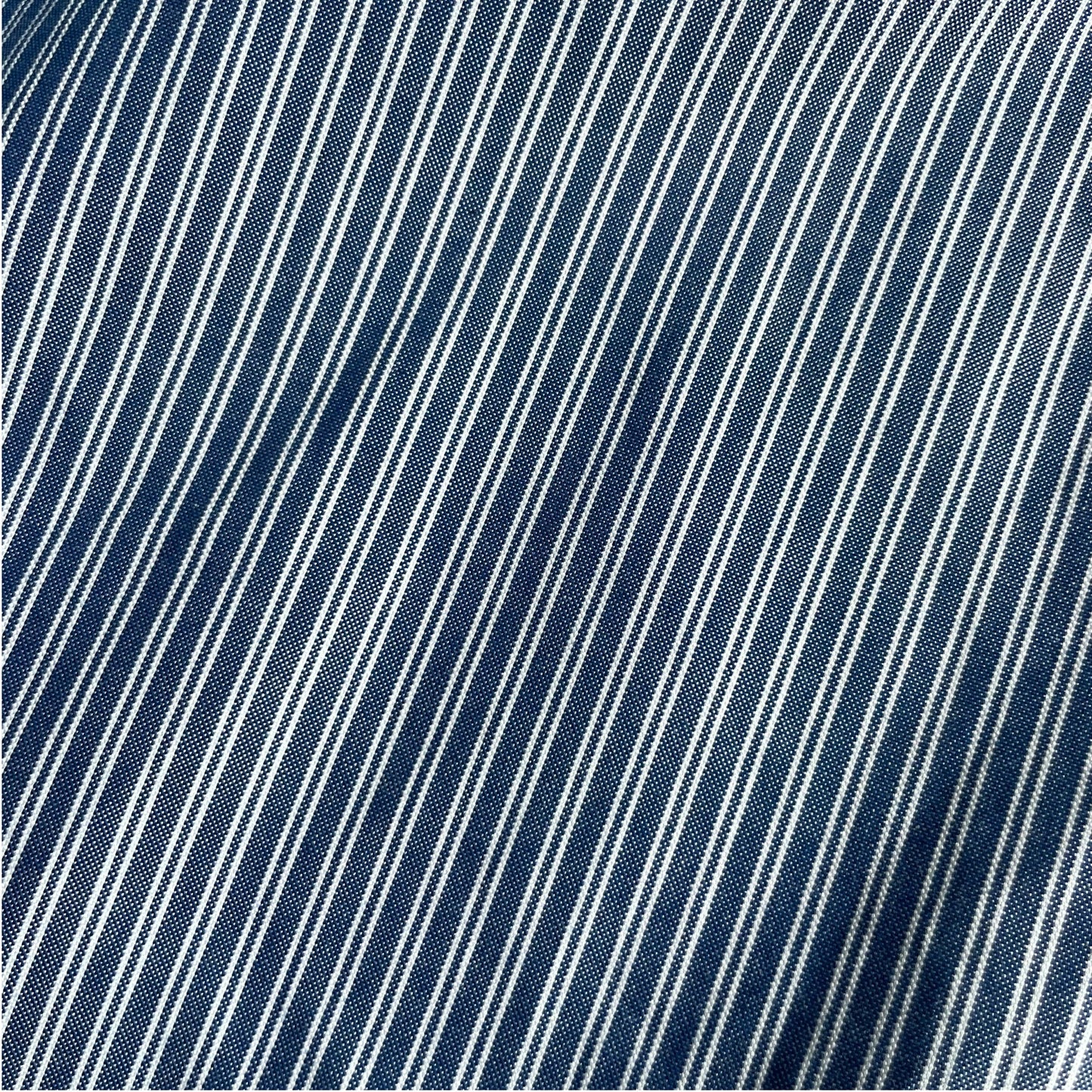 Eddie Bauer Cotton Stripe L/SL BD Shirt Wrinkle Resistant Relaxed Fit