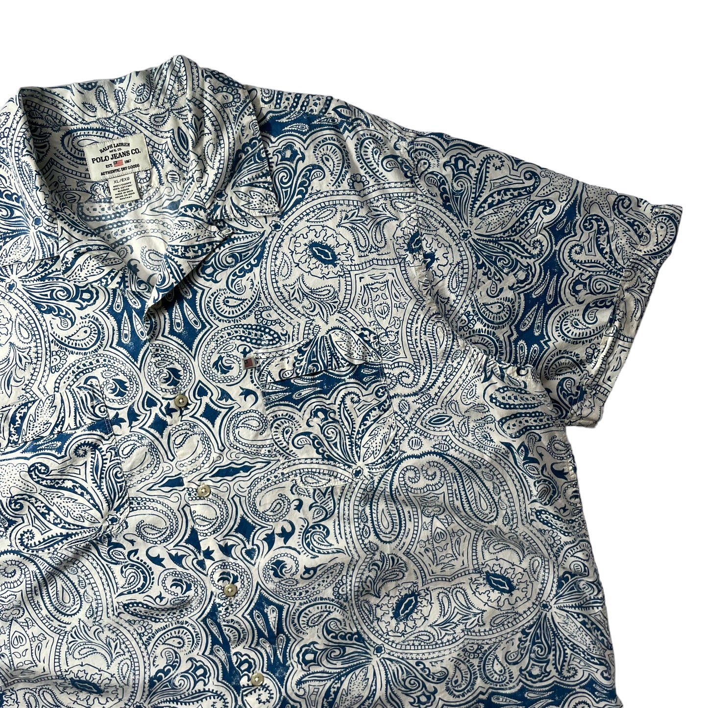 Polo Jeans Paisley Open Collar S/SL Shirt
