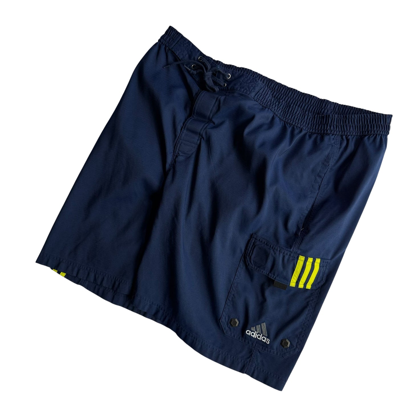 【USED】90s adidas アディダス Swim Trunk ナイロンショーツ バギーフィット XXLサイズ