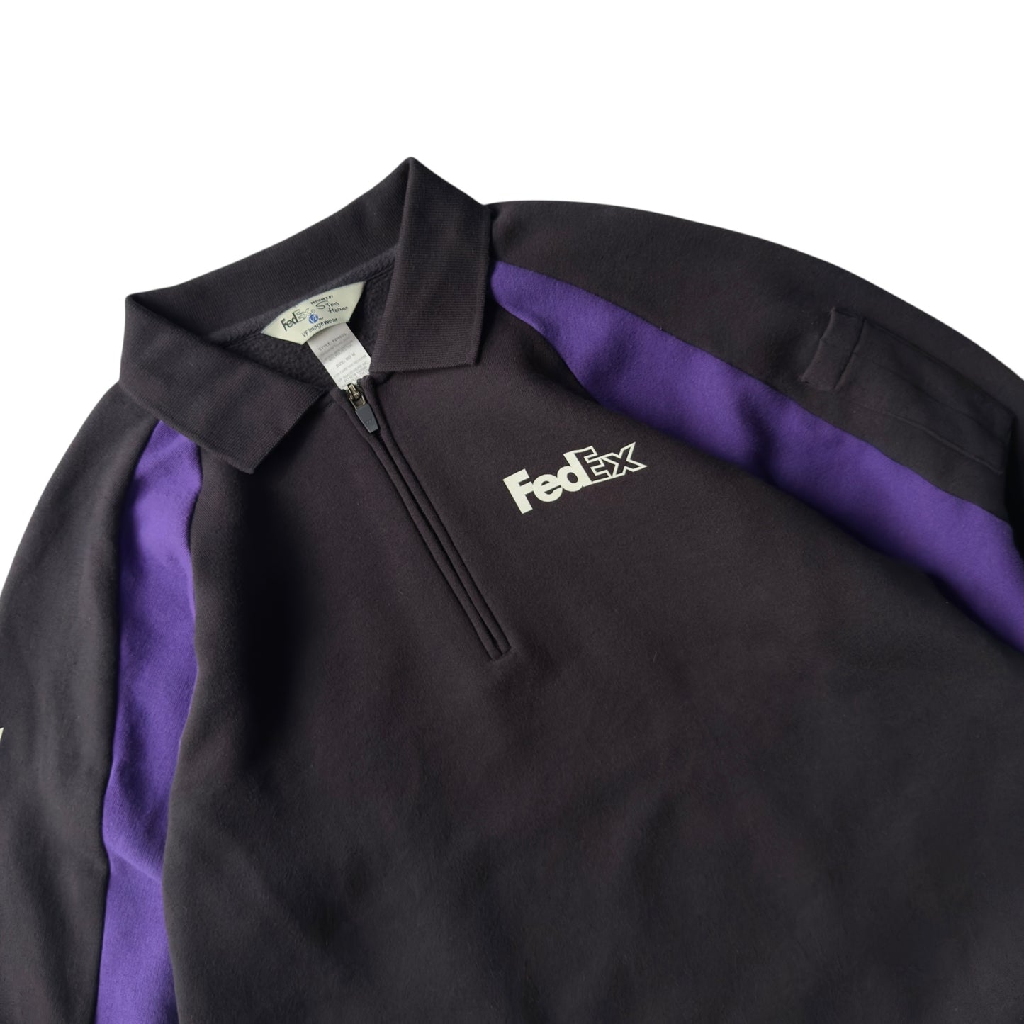 【USED】FeDex Haif Zip Sweat Polo